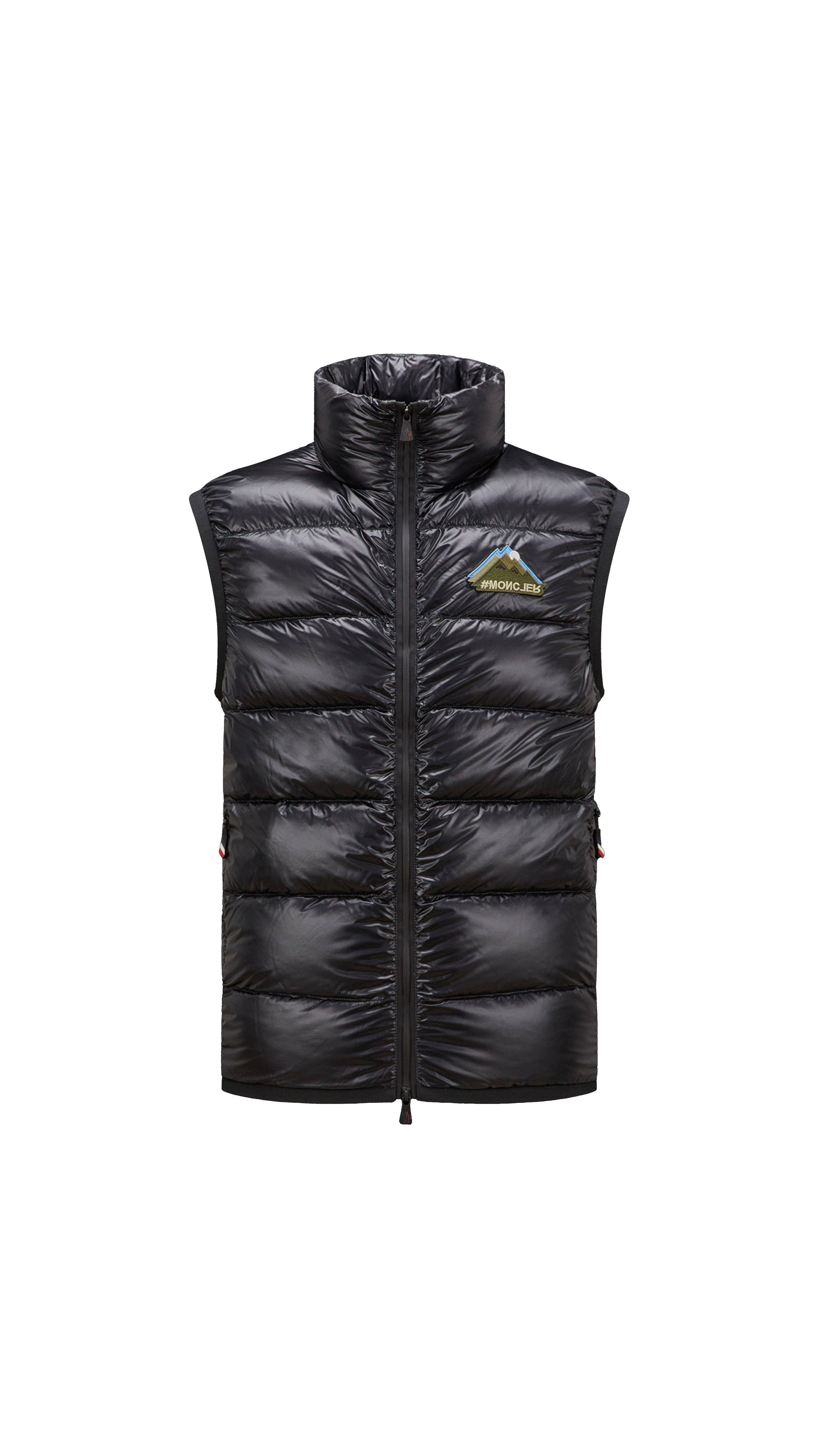 Jersy Down Vest - Black