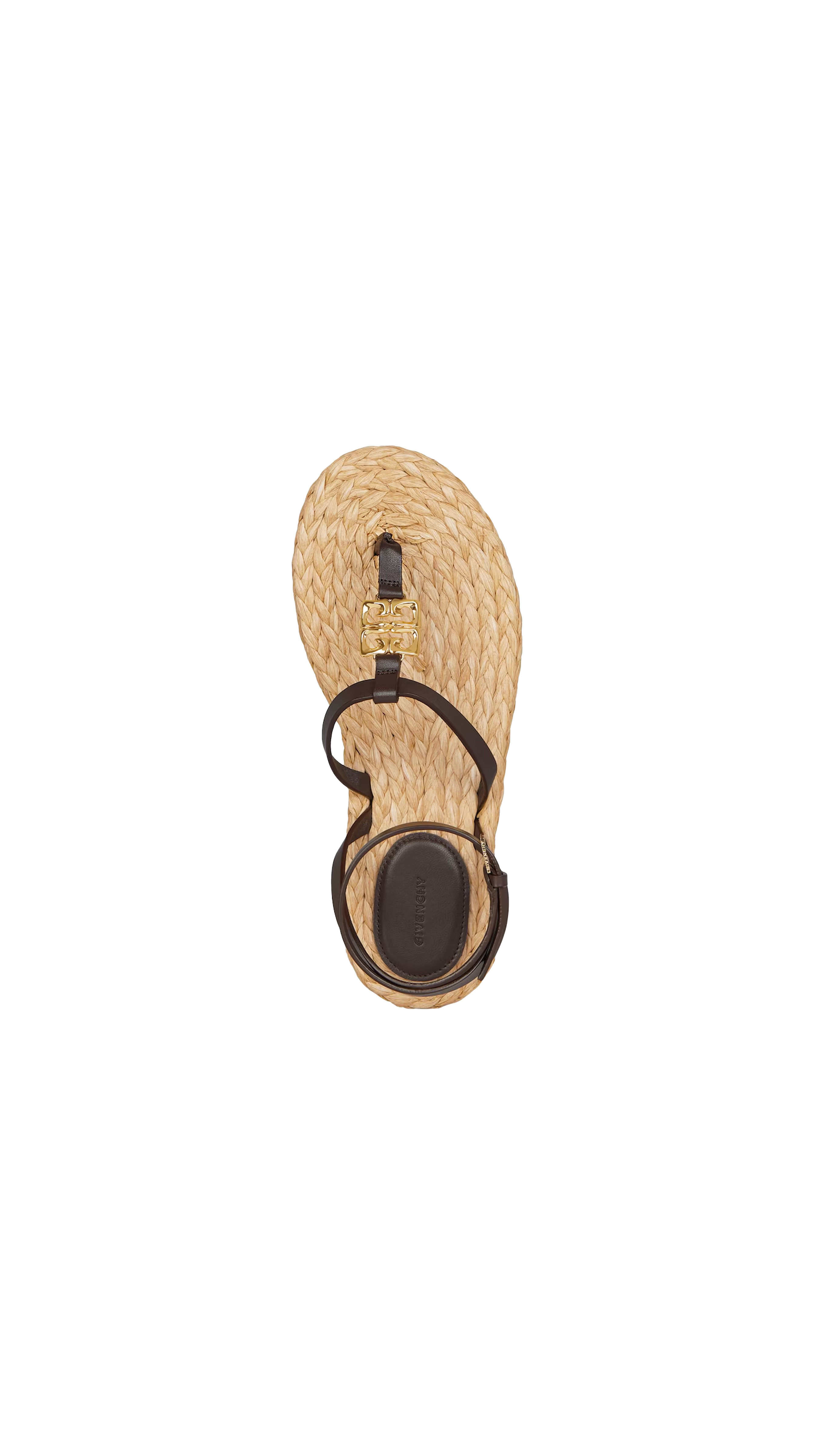 4g Liquid Sandals In Raffia - Ebony\Natural