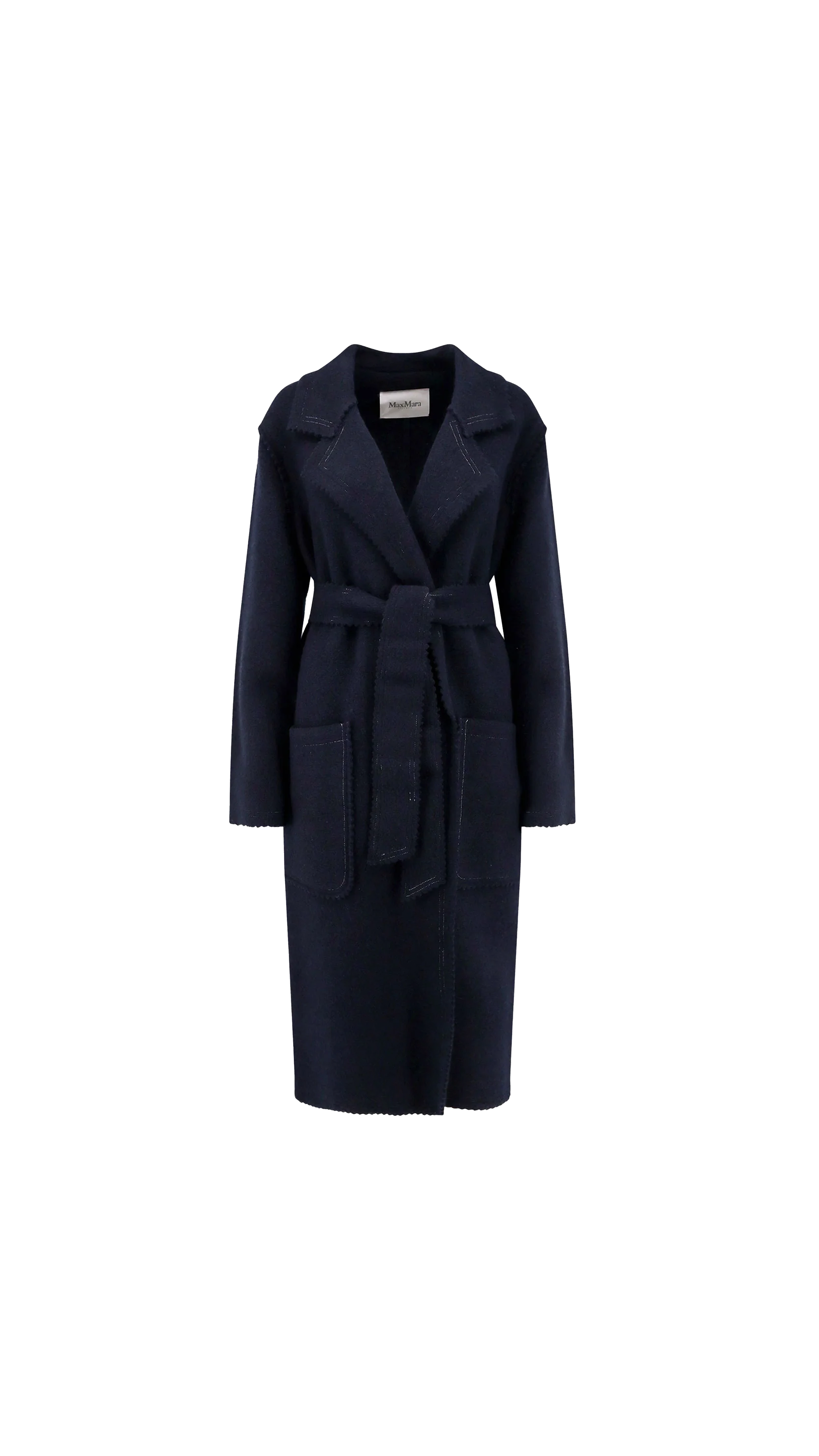 Wool And Cashmere Knit Jene Coat - Blue