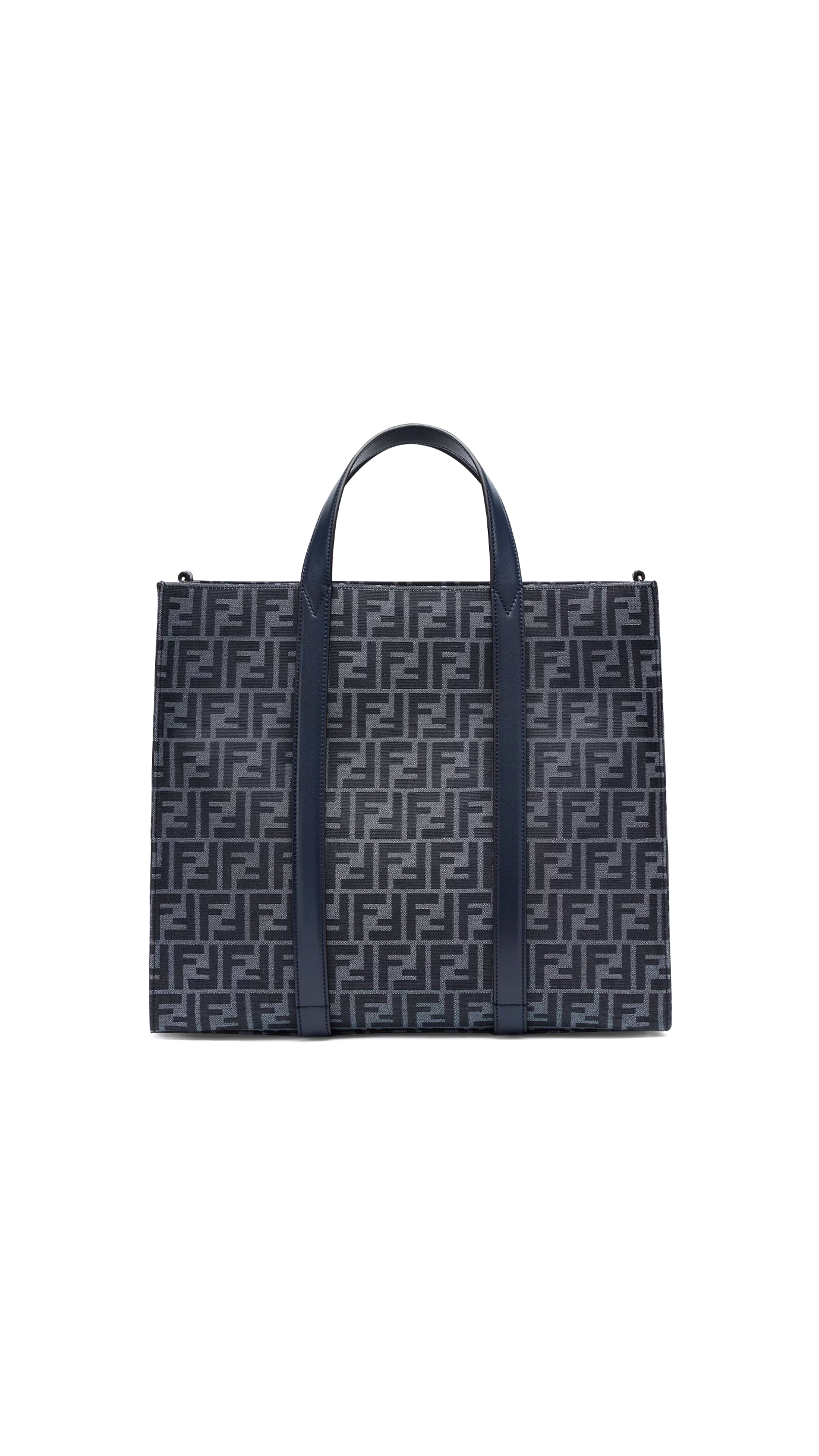 FF Jacquard Fabric Bag - Blue