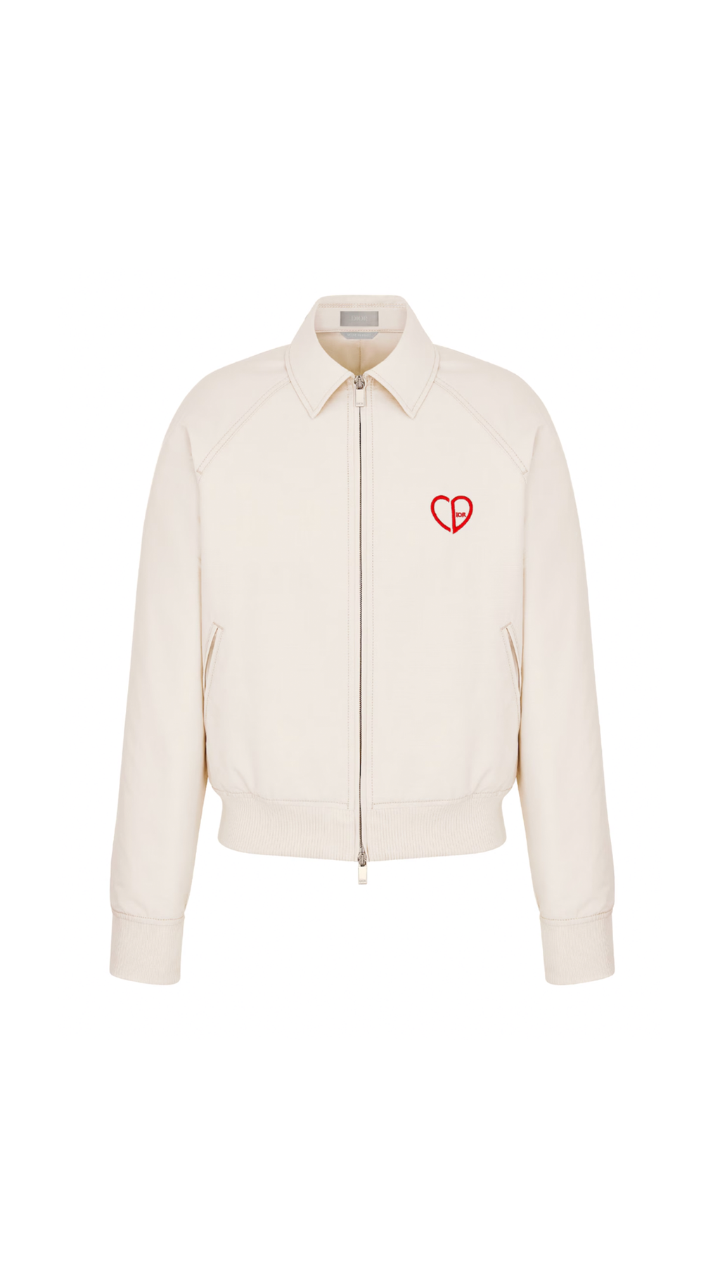 CD Heart Blouson Jacket - White