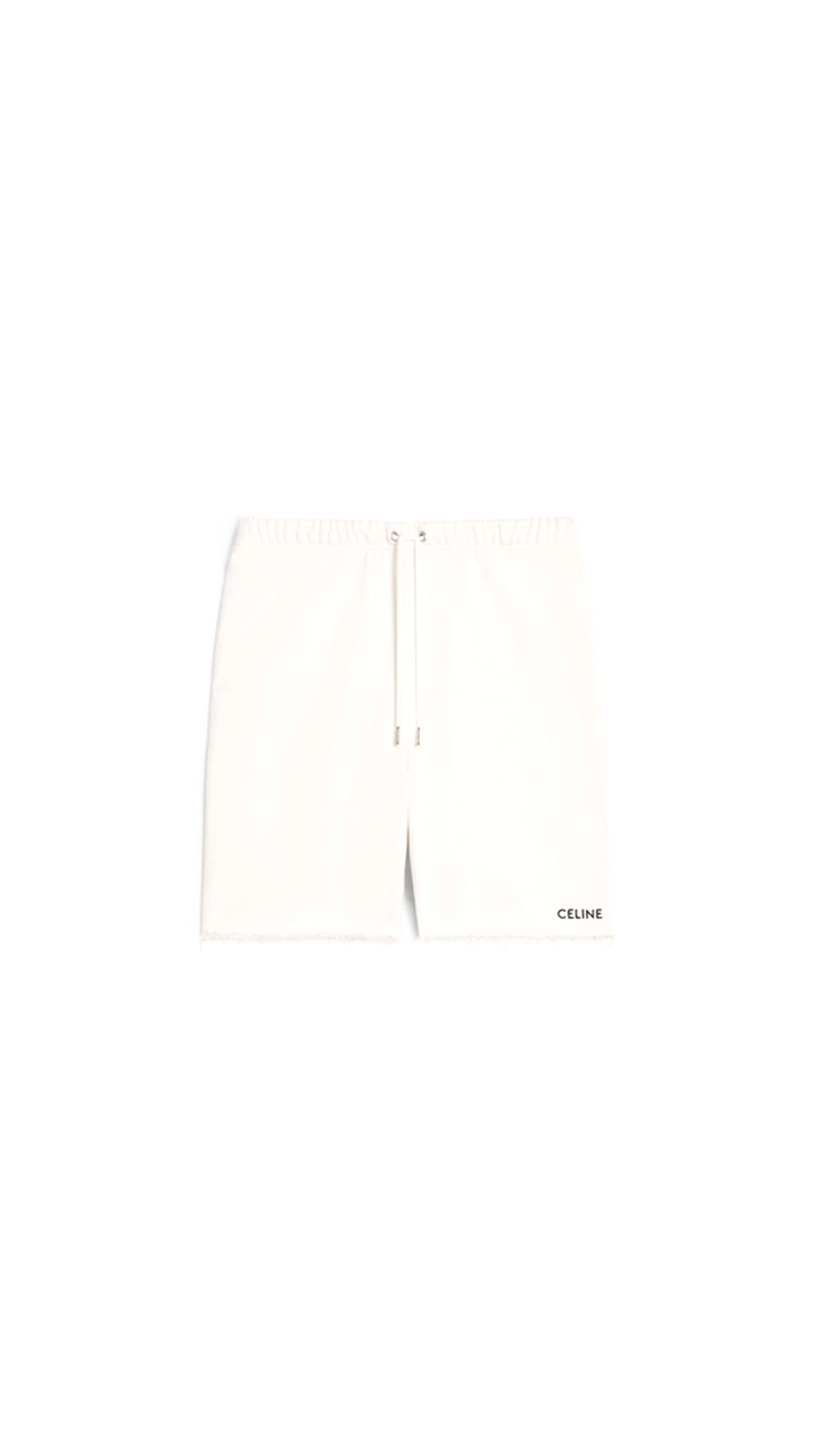 Celine Shorts In Terry Cotton - White