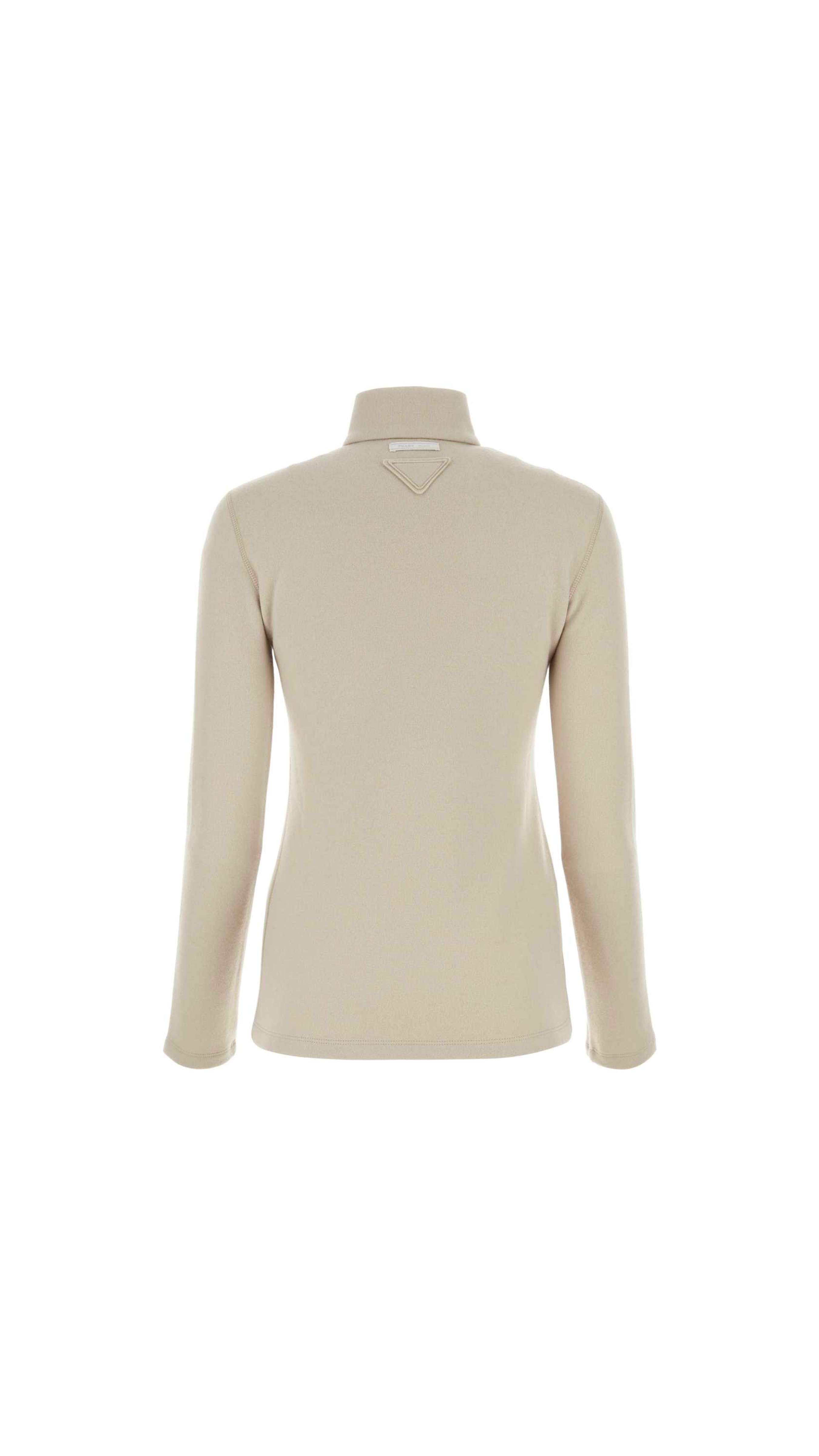 Cashmere Blend Sweater - Beige