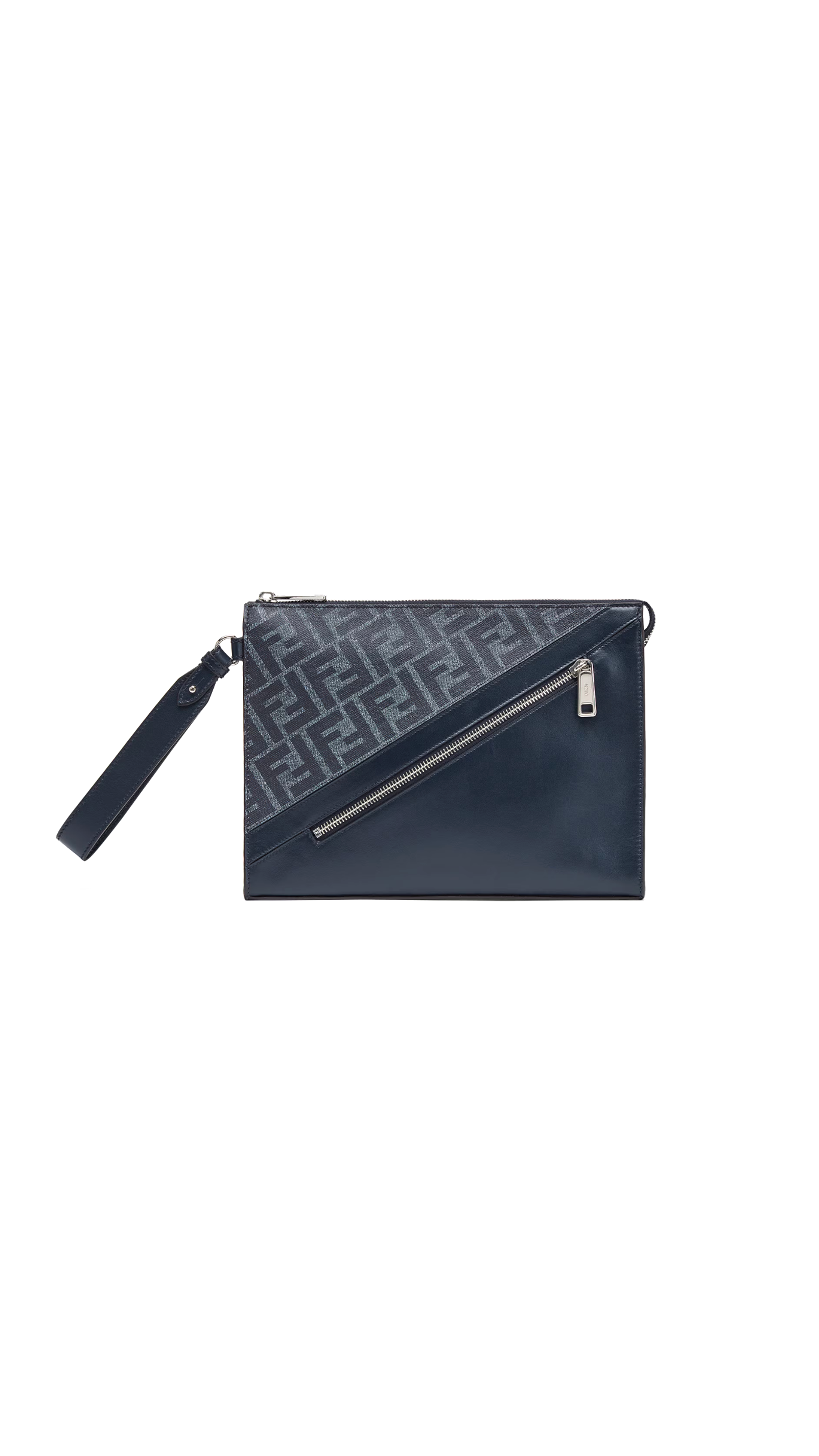 Fendi Diagonal Flat Pouch - Blue