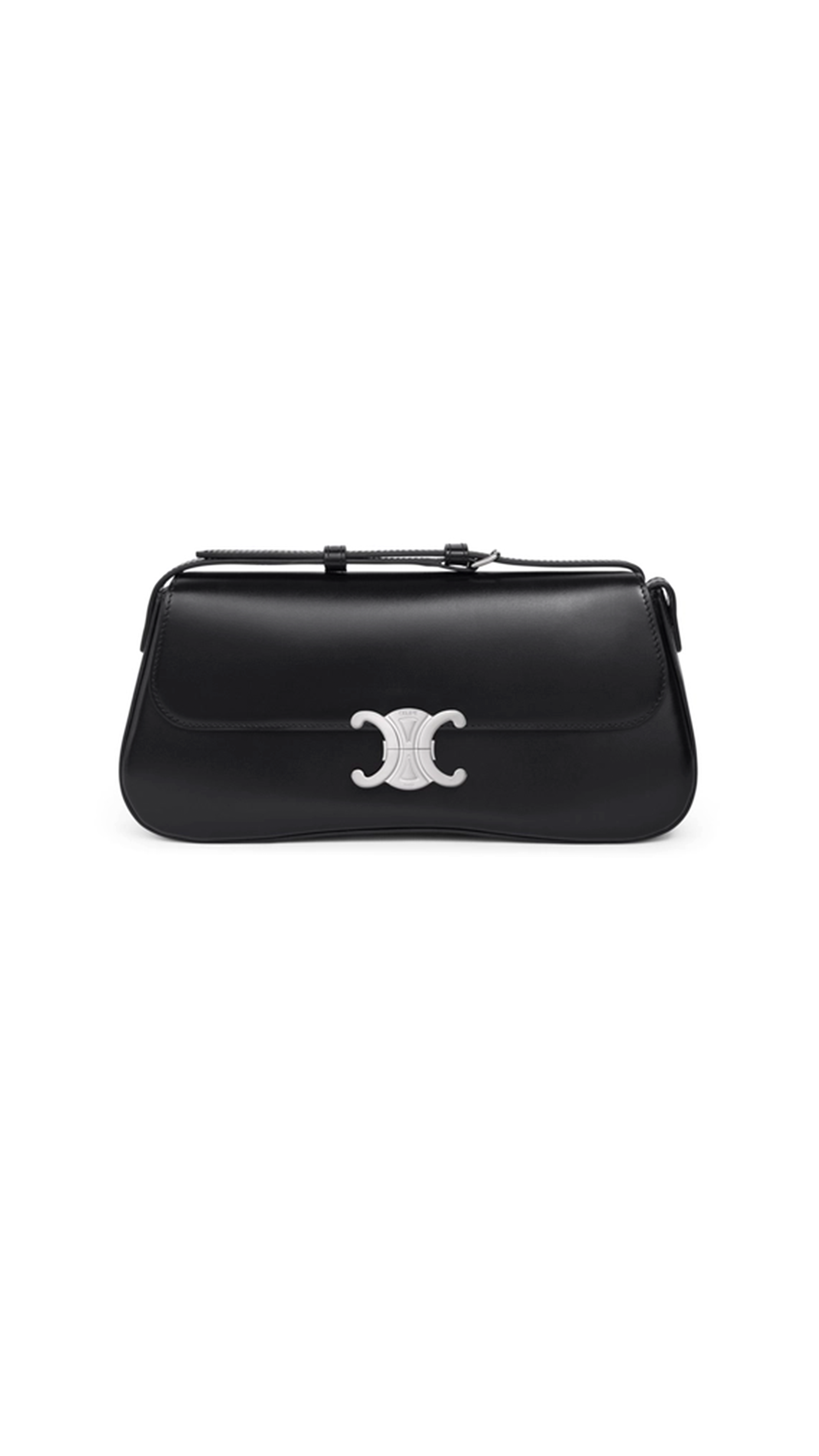 Medium Lola Bag in Shiny Calfskin - Black