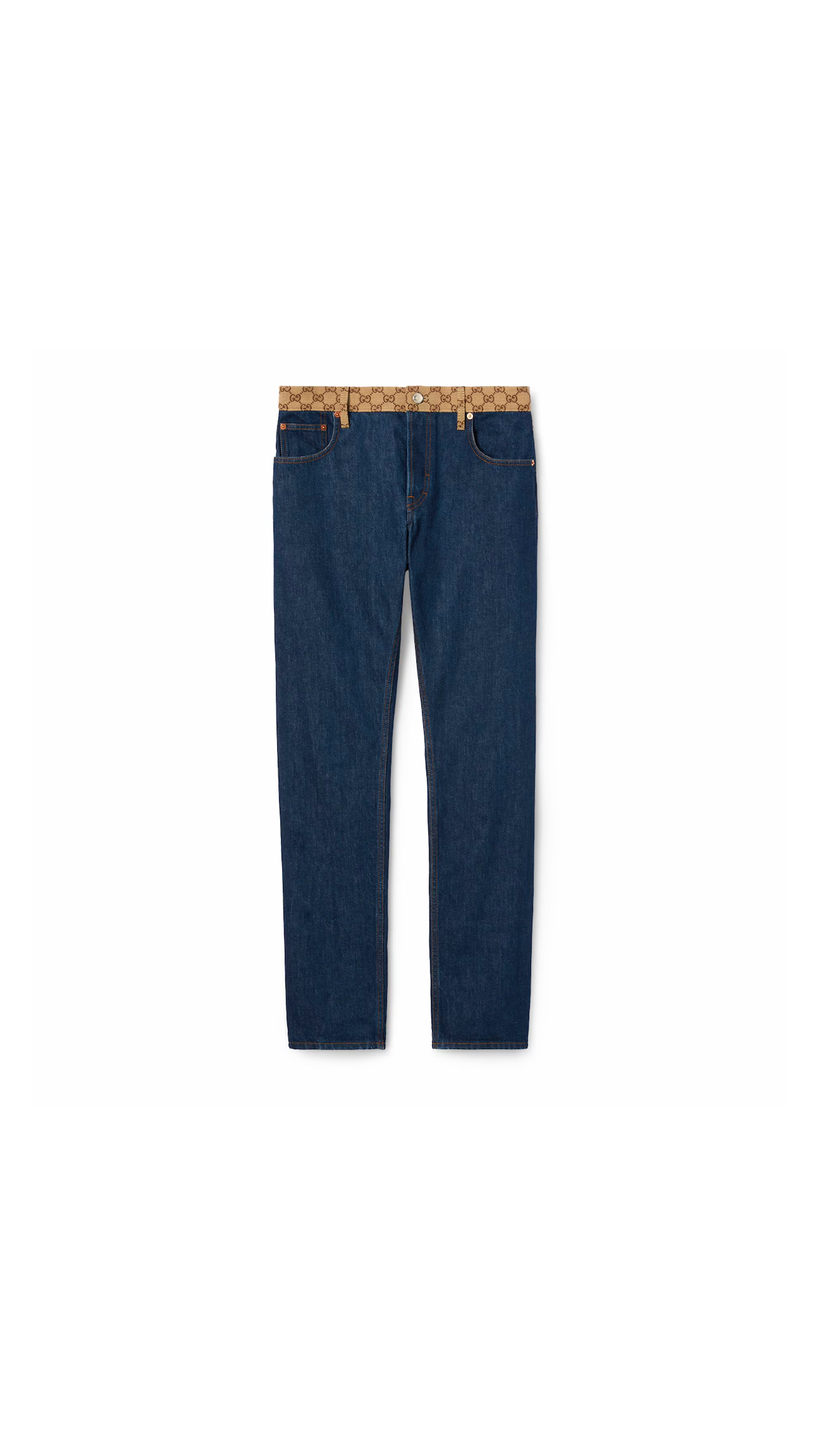 Tapered Denim Pant - Dark Blue