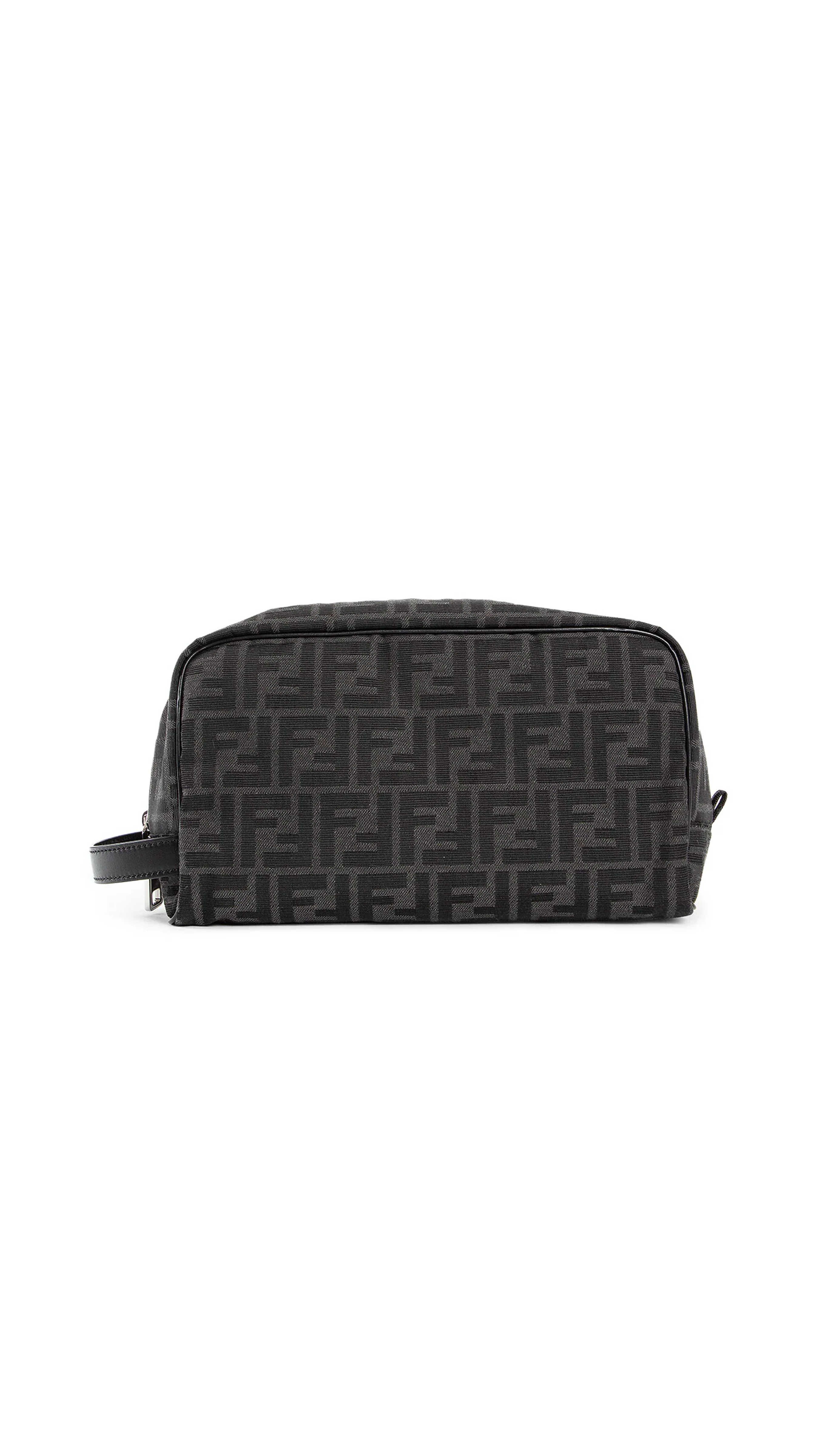 FF Fabric Toiletry Jacquard Case - Black