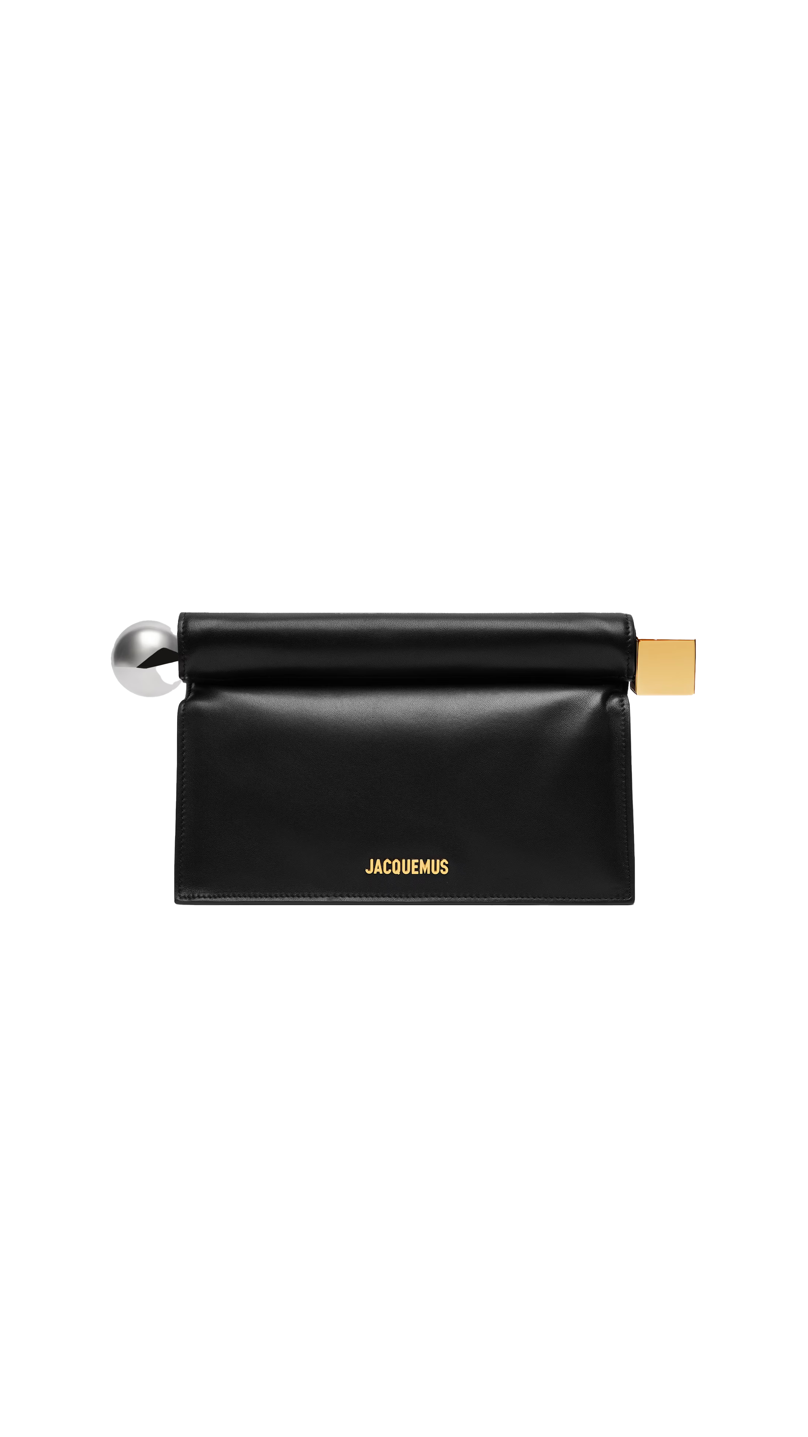 The Rond Carré Clutch - Black/Silver/Gold