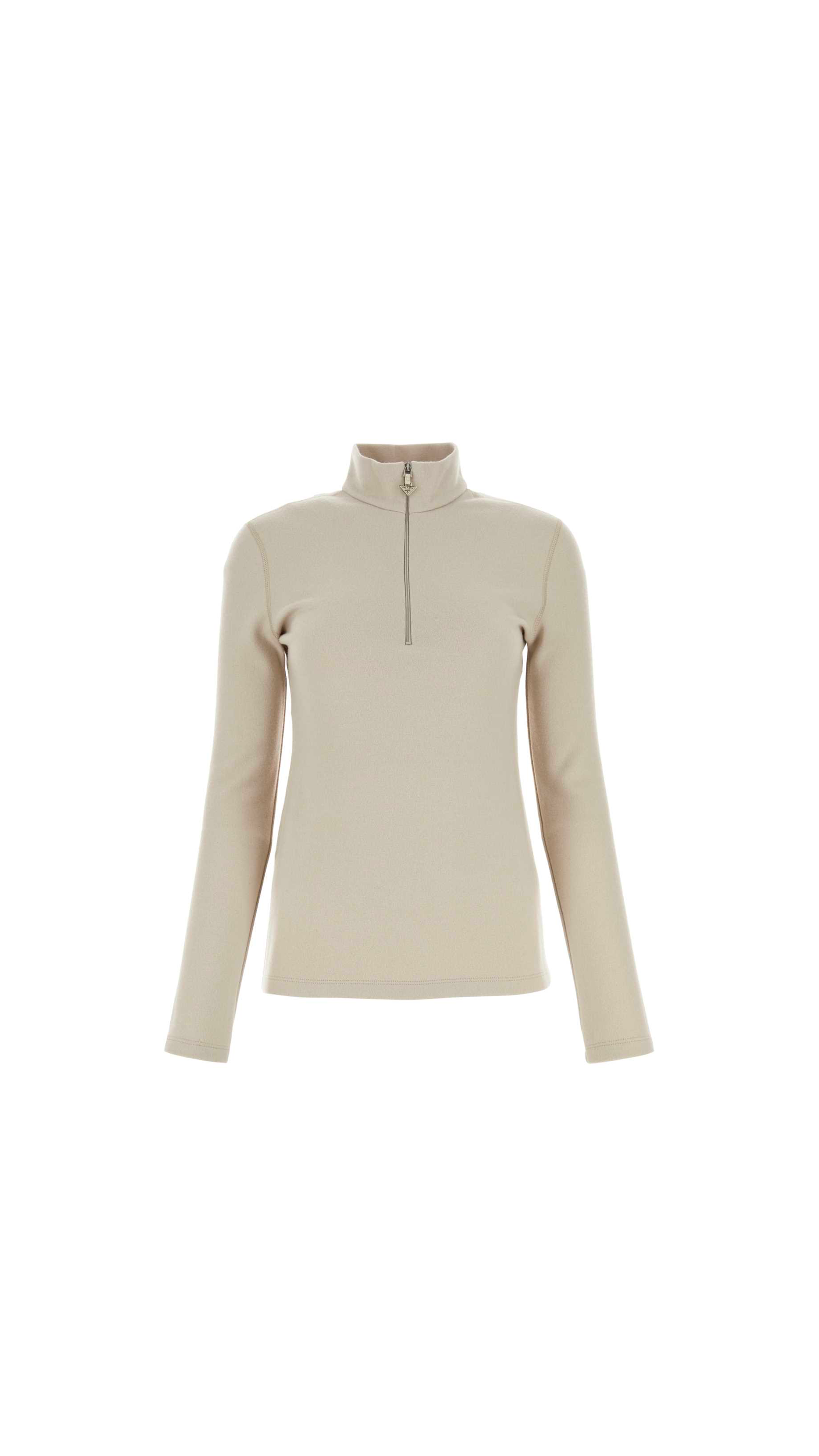 Cashmere Blend Sweater - Beige