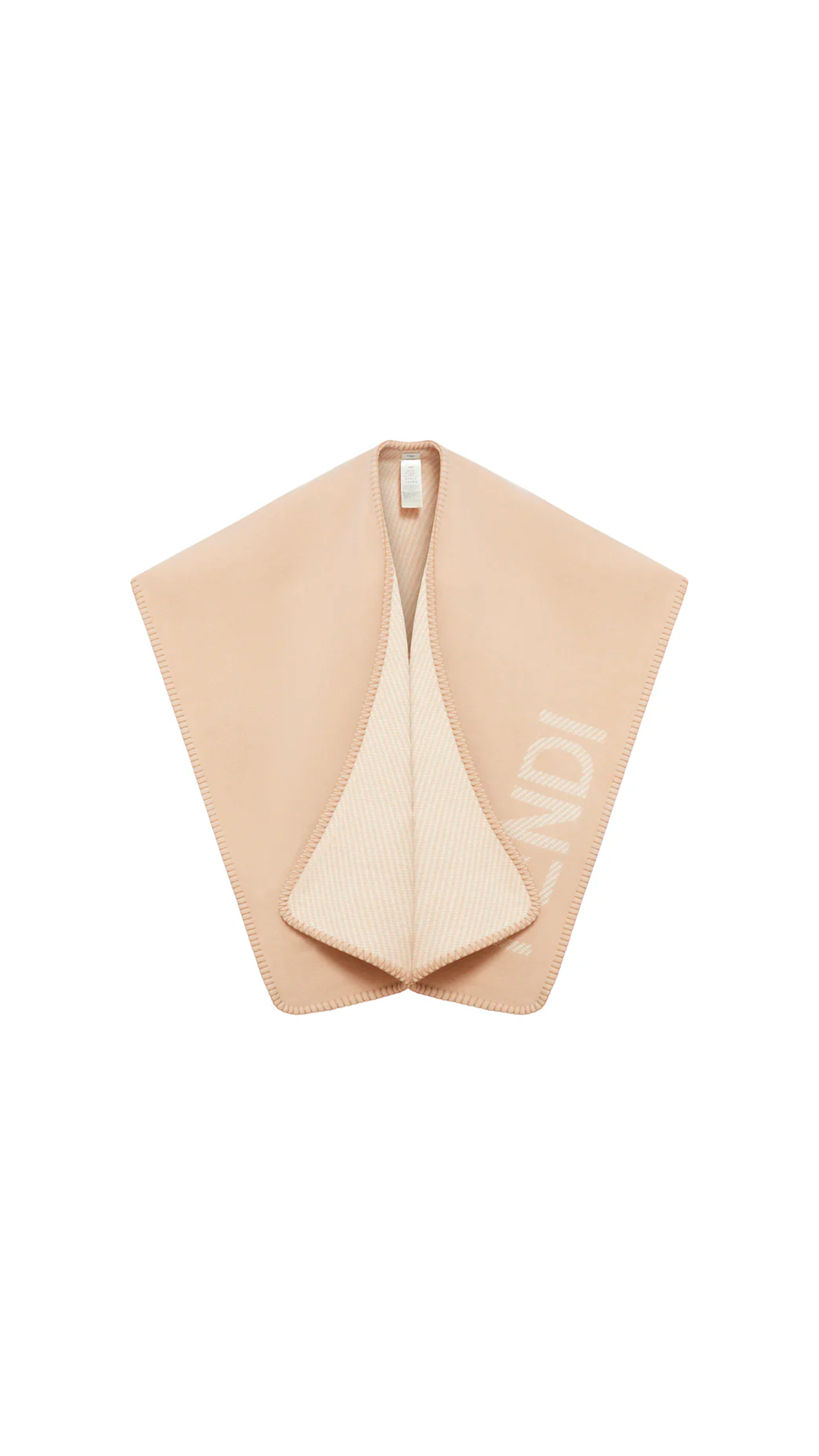 Wool Cashmere Cape - Beige