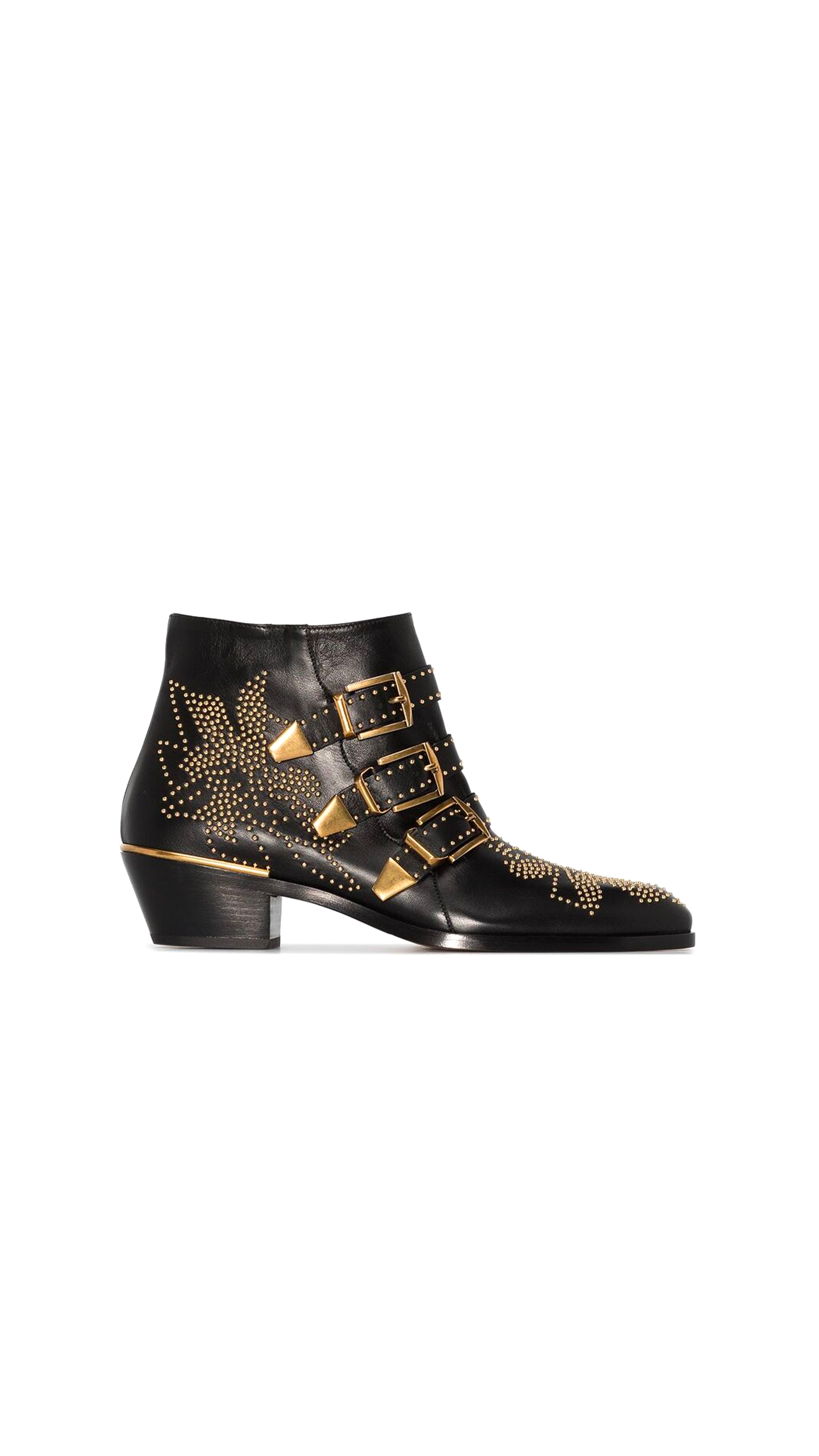 Susanna Short Boots - Black/Gold