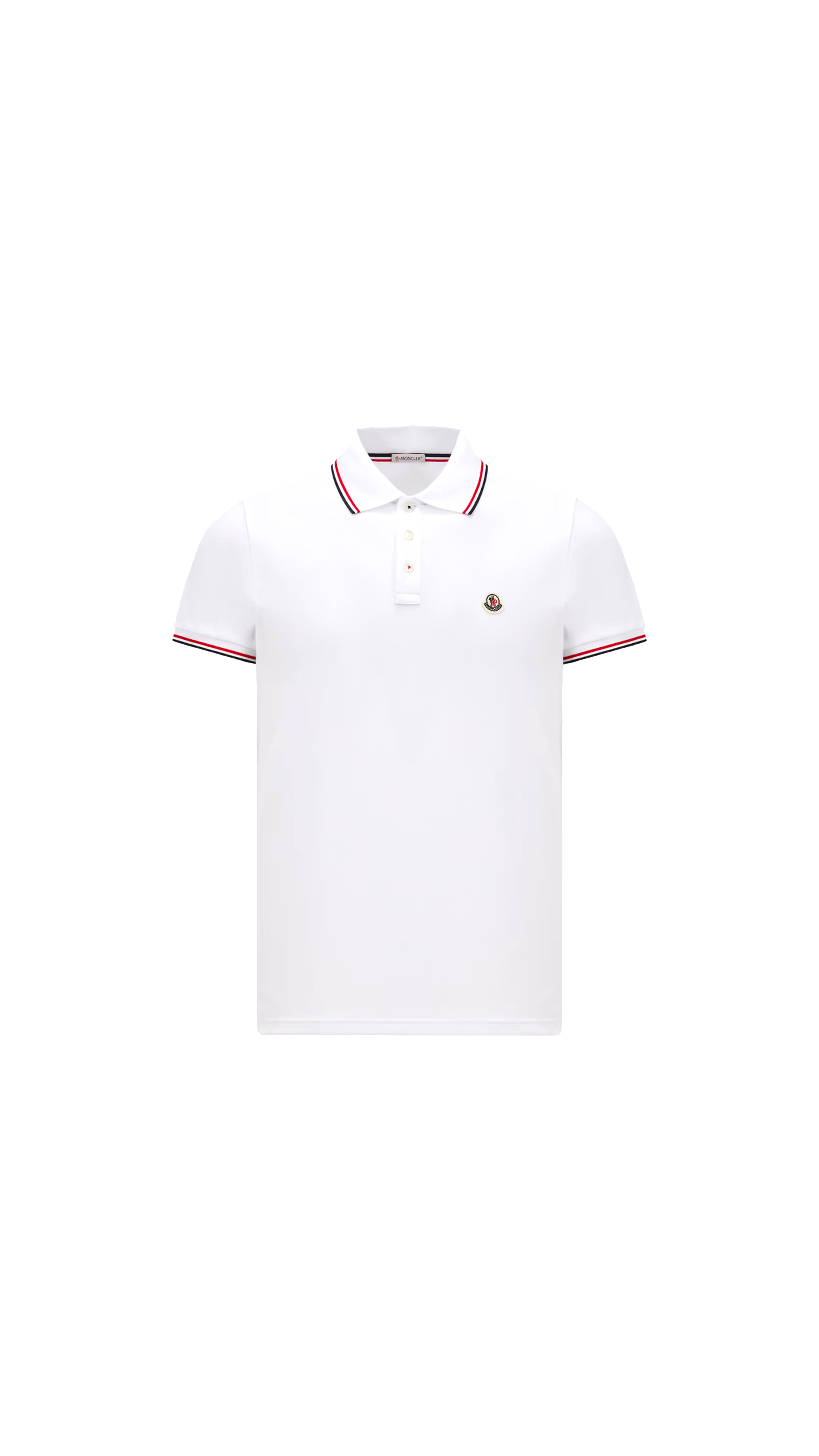 Tricolor-Trimmed Cotton Piquet Polo Shirt - Optical White