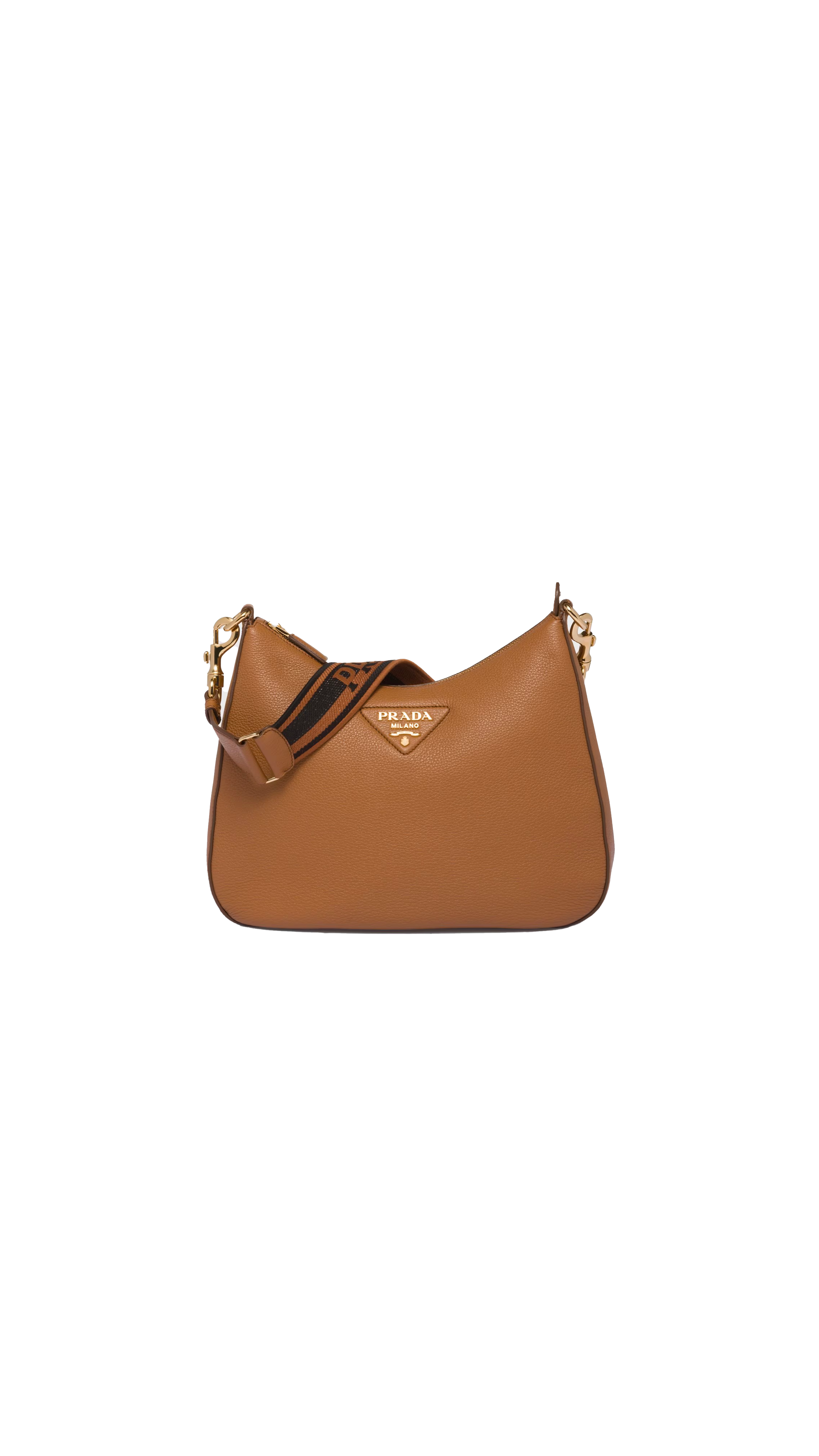 Medium Leather Bag - Caramel