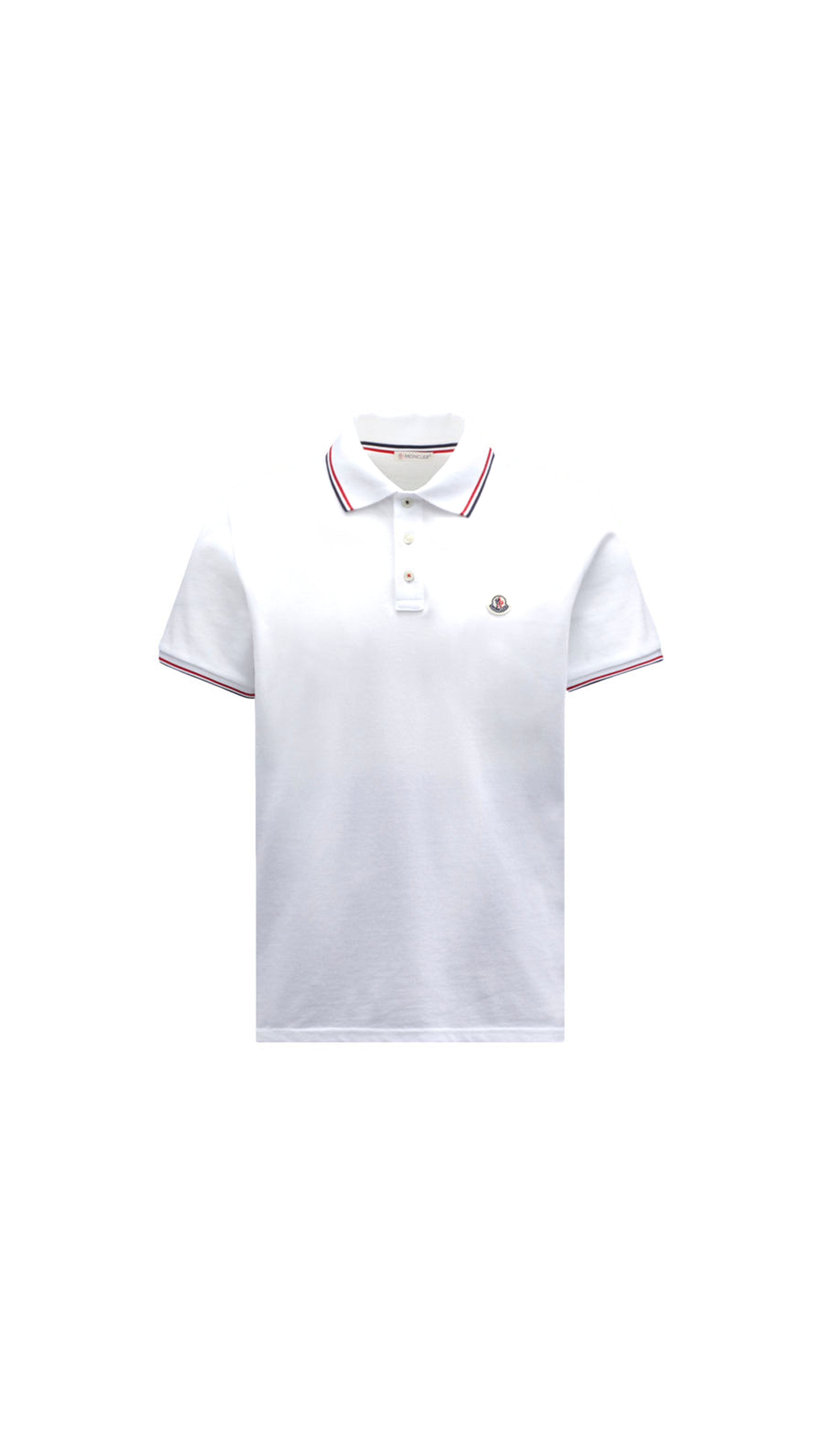 Logo Patch Polo Shirt - White