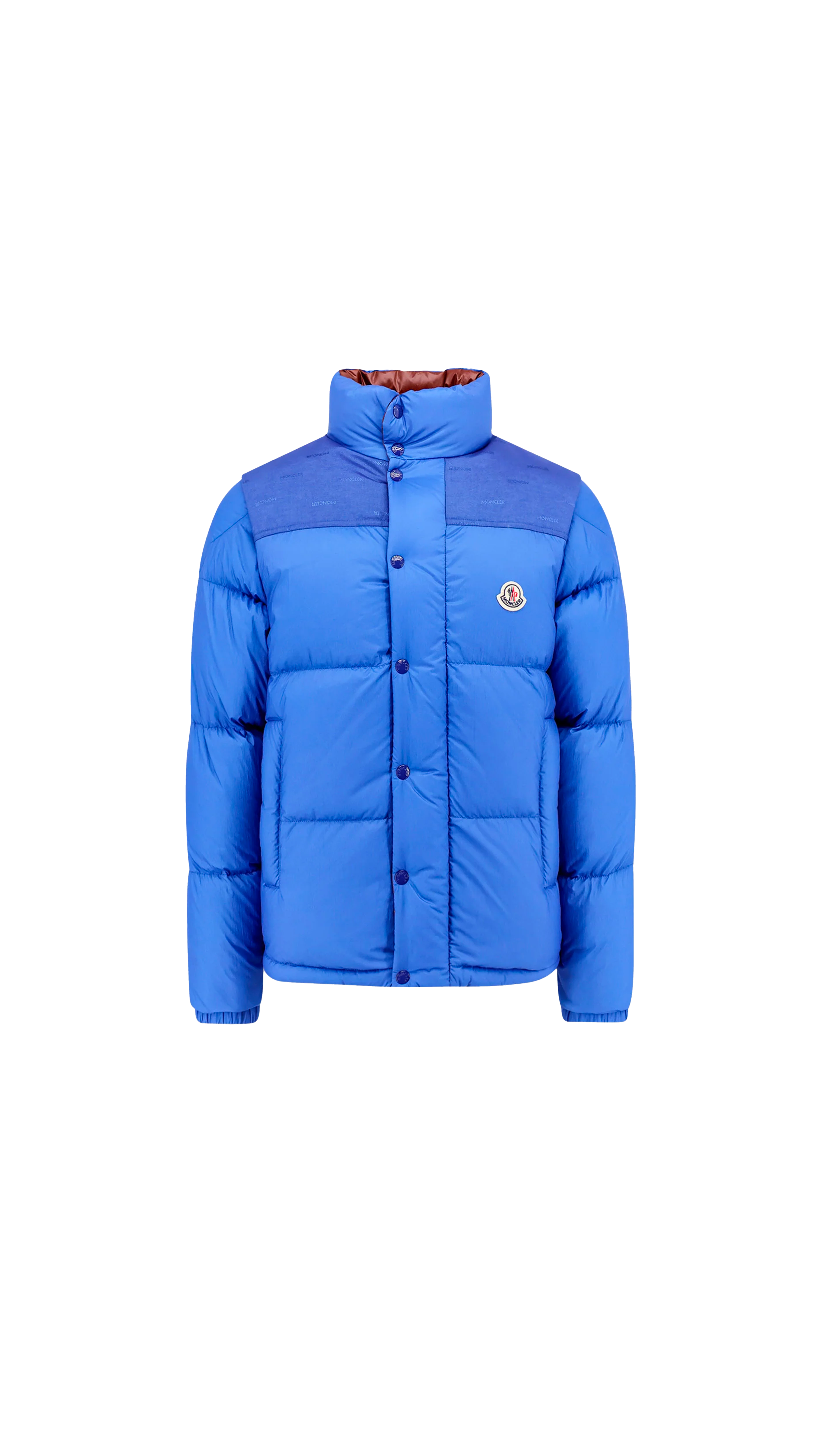 Reversible Verone Padded Jacket - Electric Blue/Brown