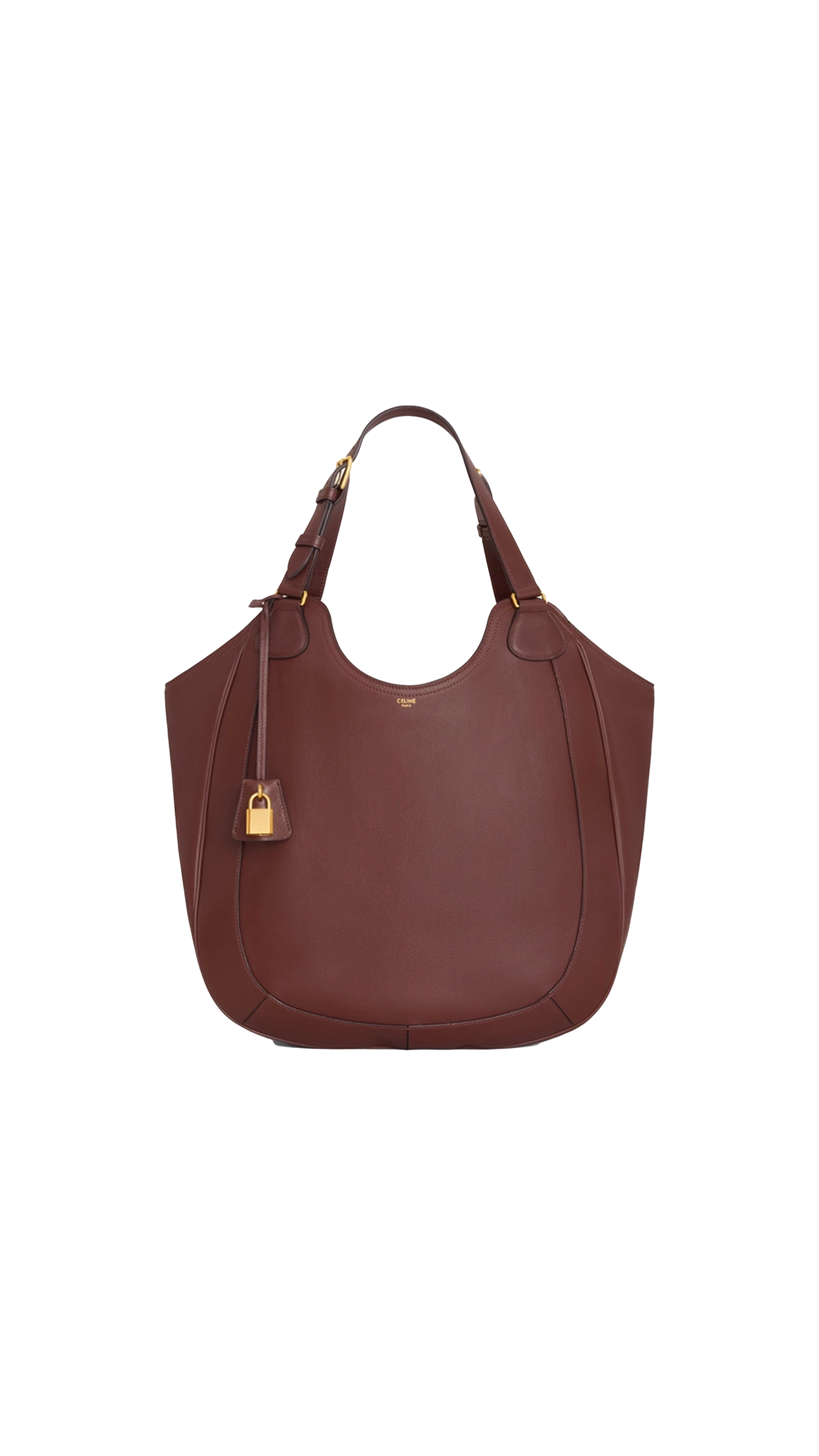 Celine Meo Bag In Supple Calfskin - Chesnut