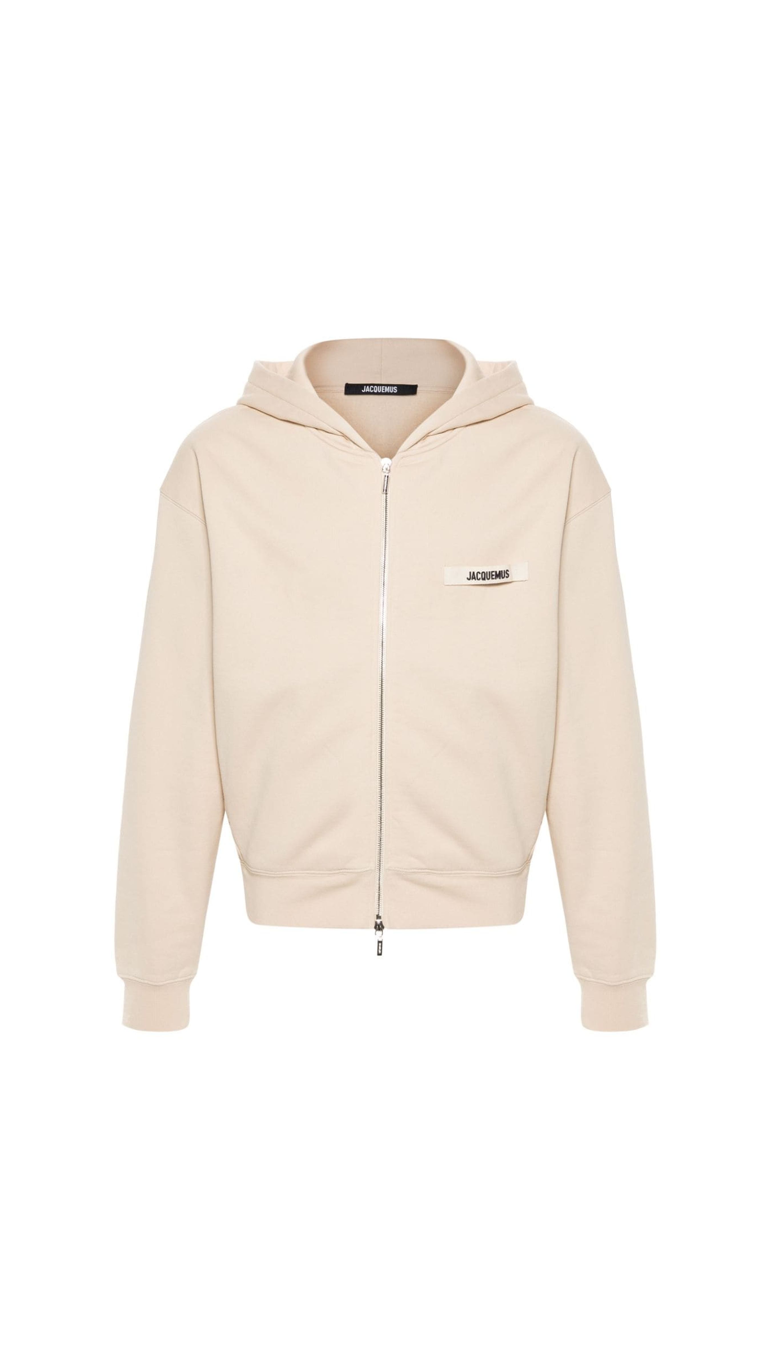 Le Hoodie Gros Grain Zippe - White