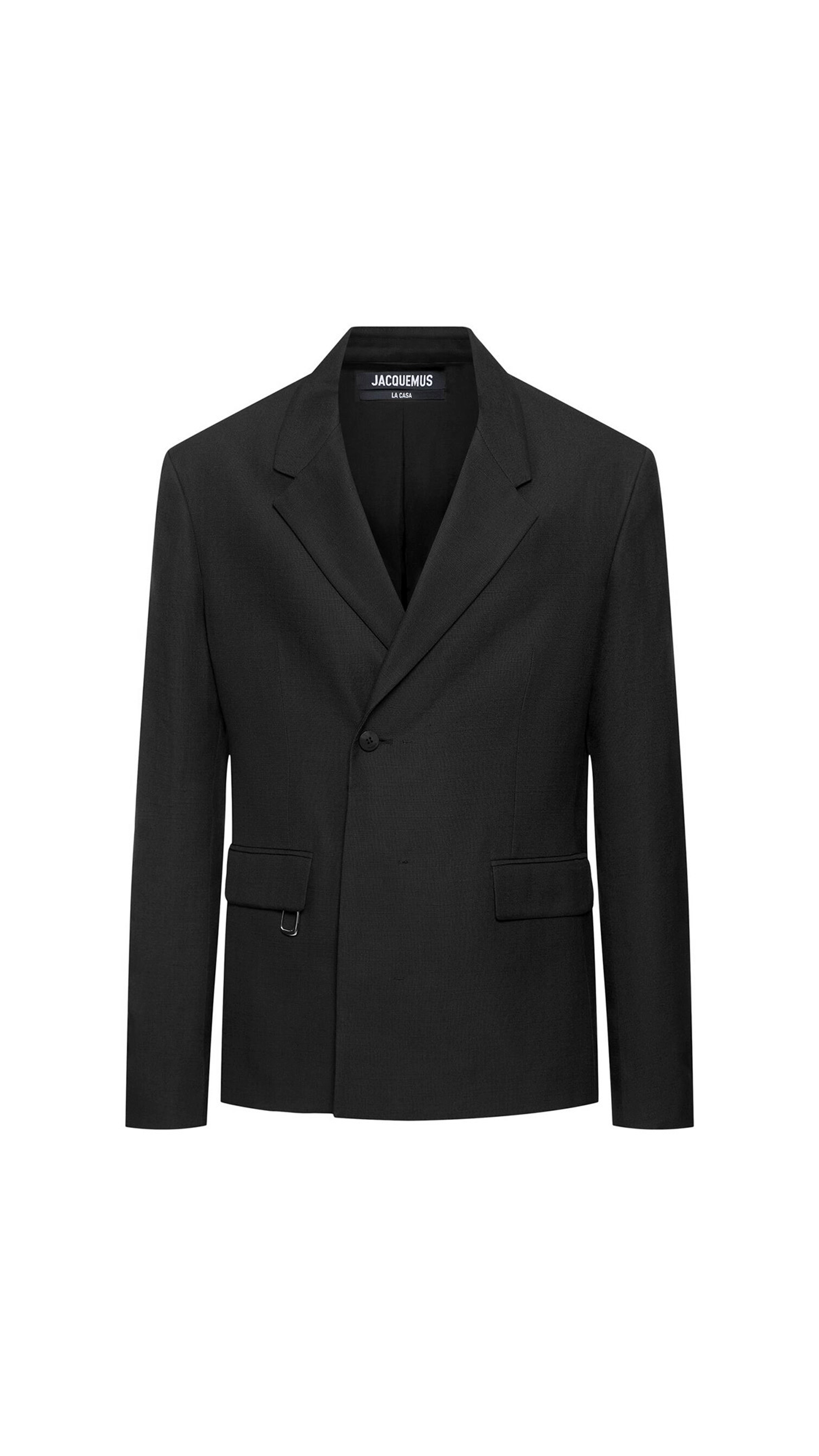 Single Breasted Tailored Blazer – Black