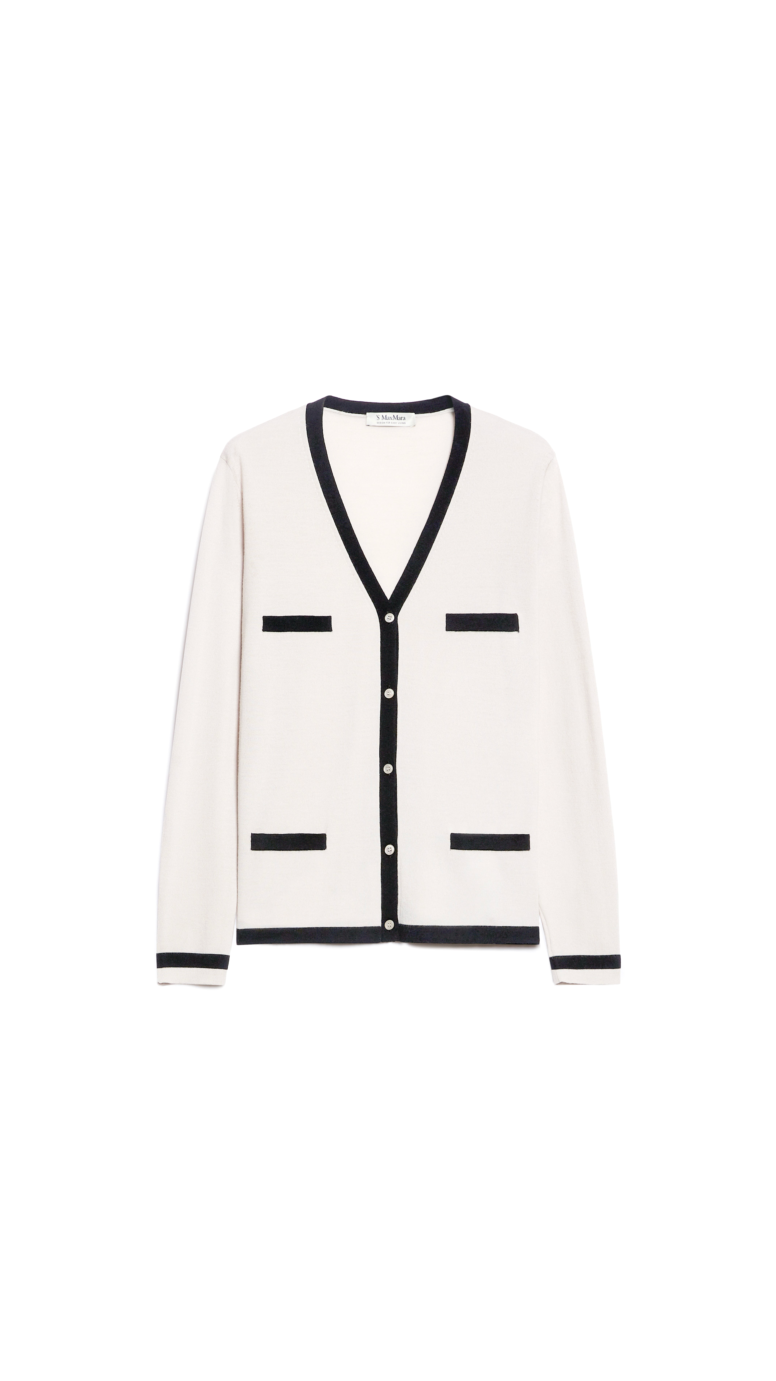 Wool Yarn Cardigan - White