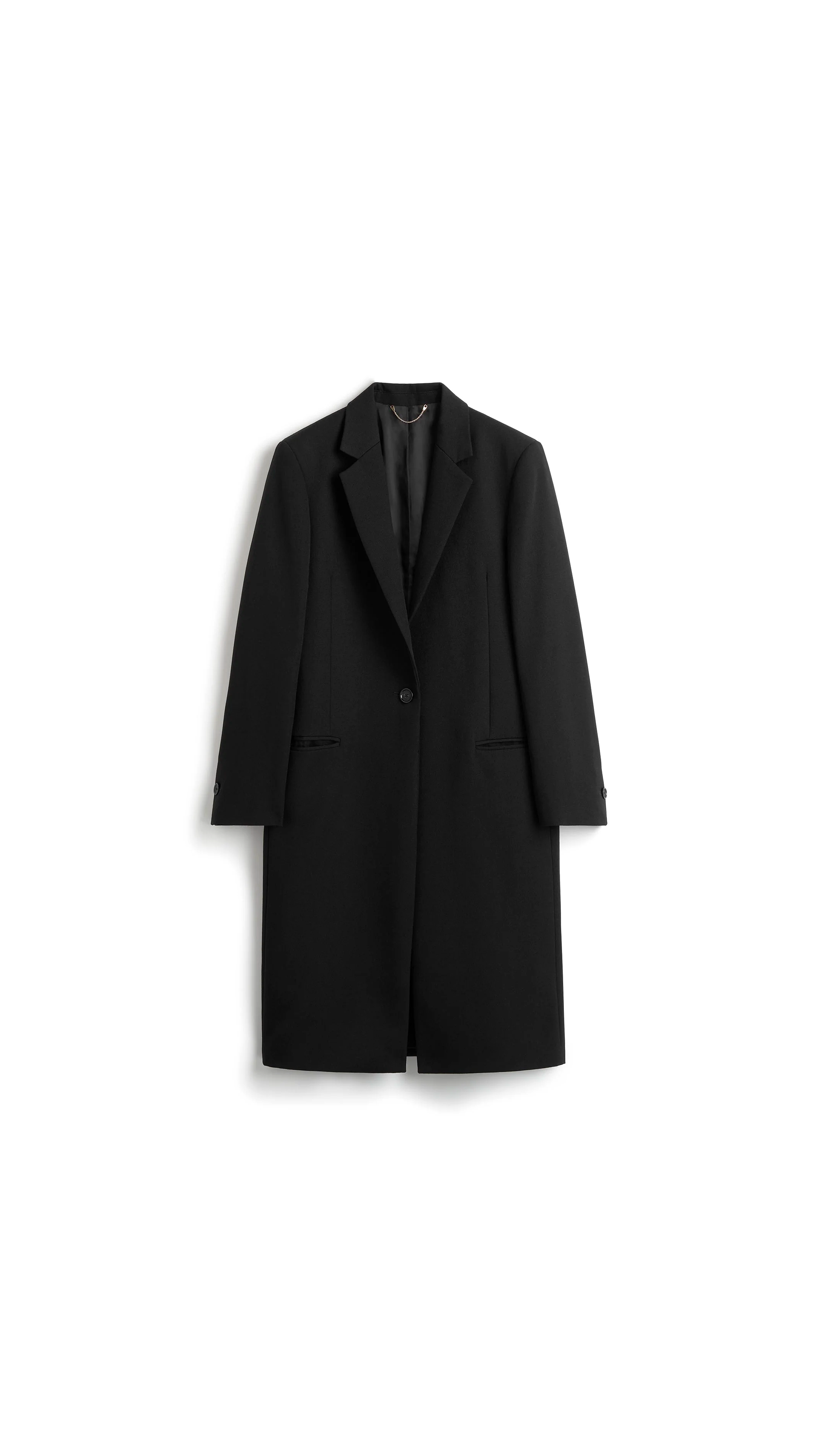 Classic Tailored Coat - Black