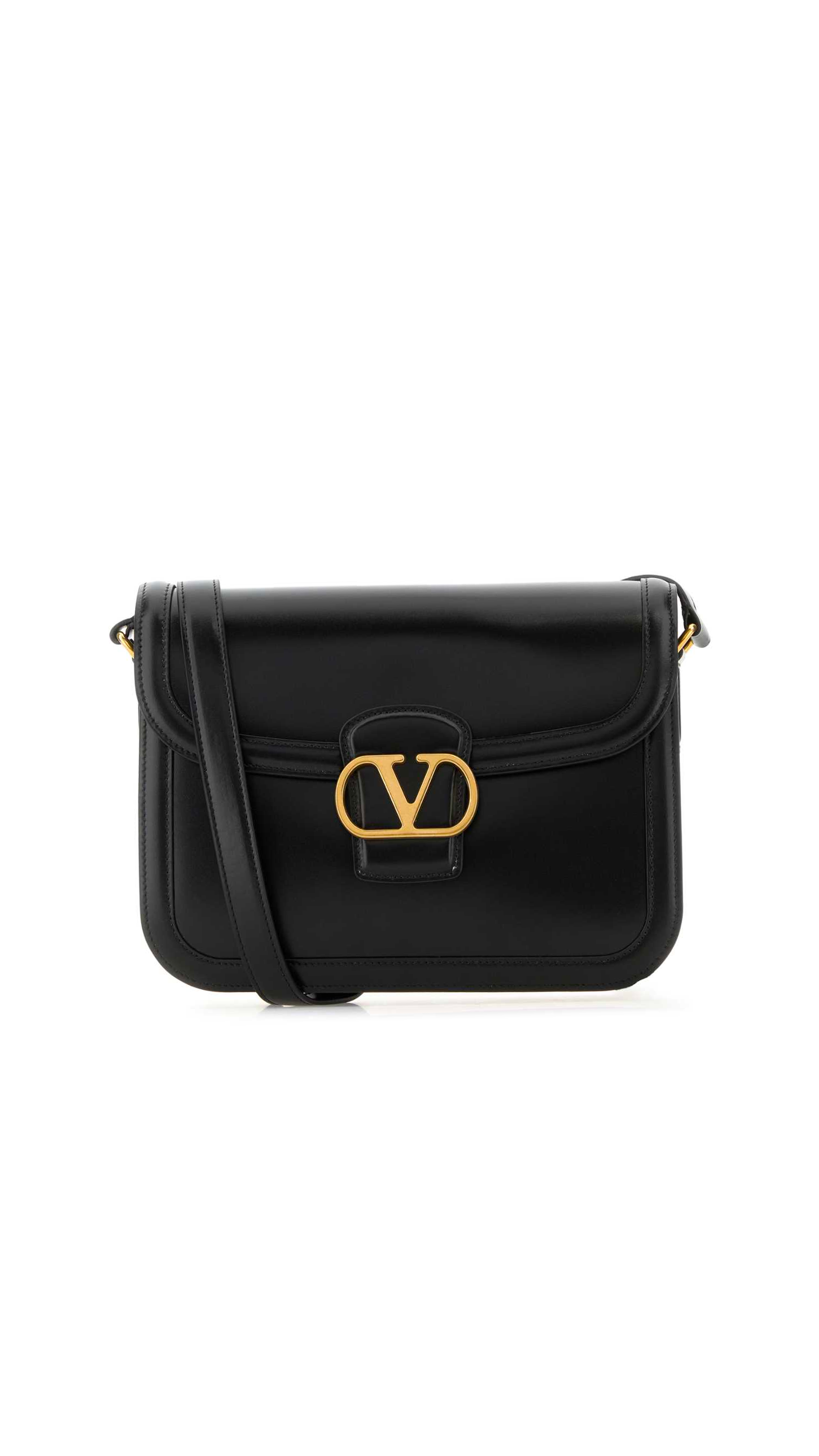 Valentino Garavani 9to5 Smooth Calfskin Shoulder Bag - Black