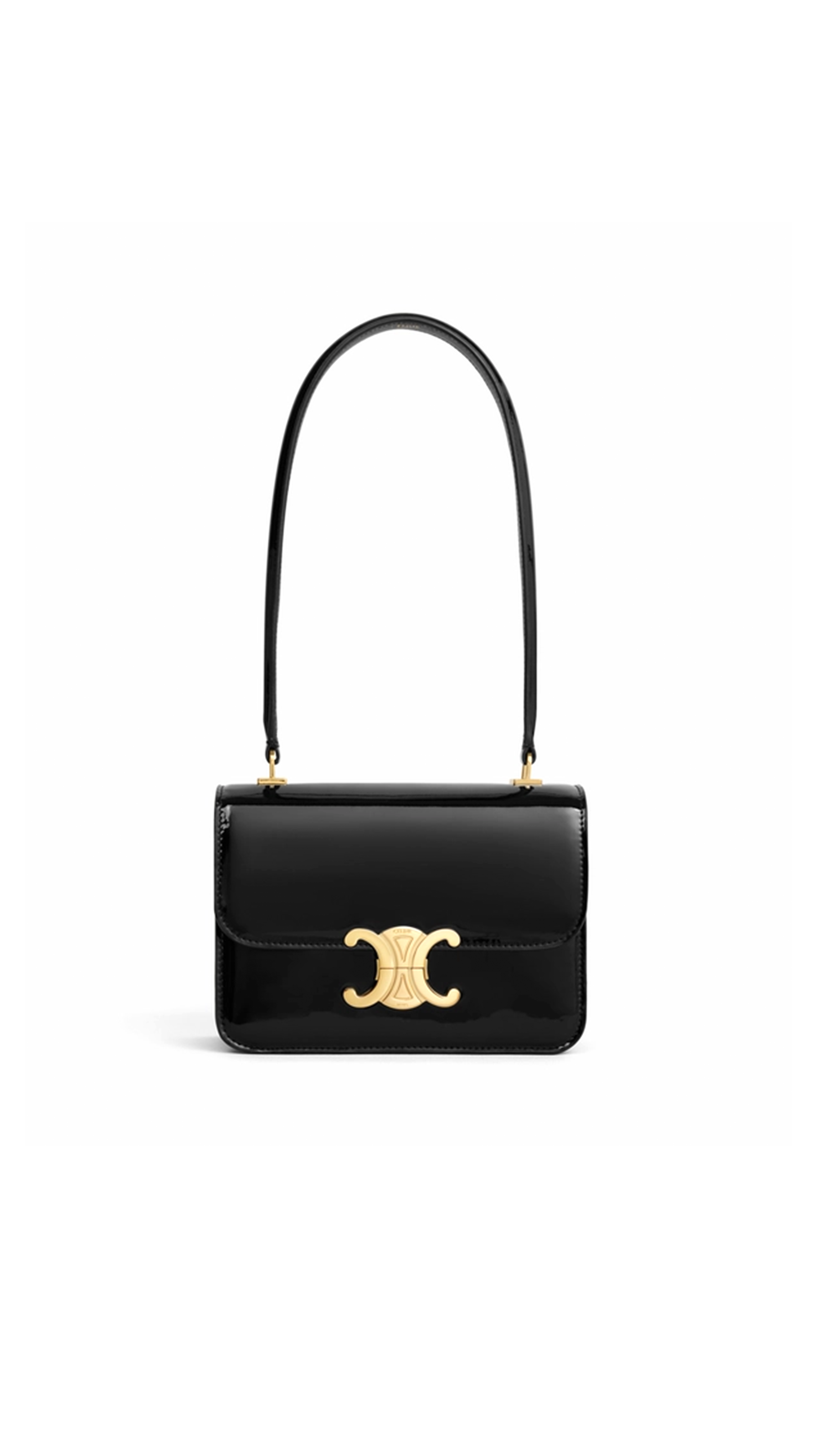 Teen Garance Bag in Patent Calfskin - Black