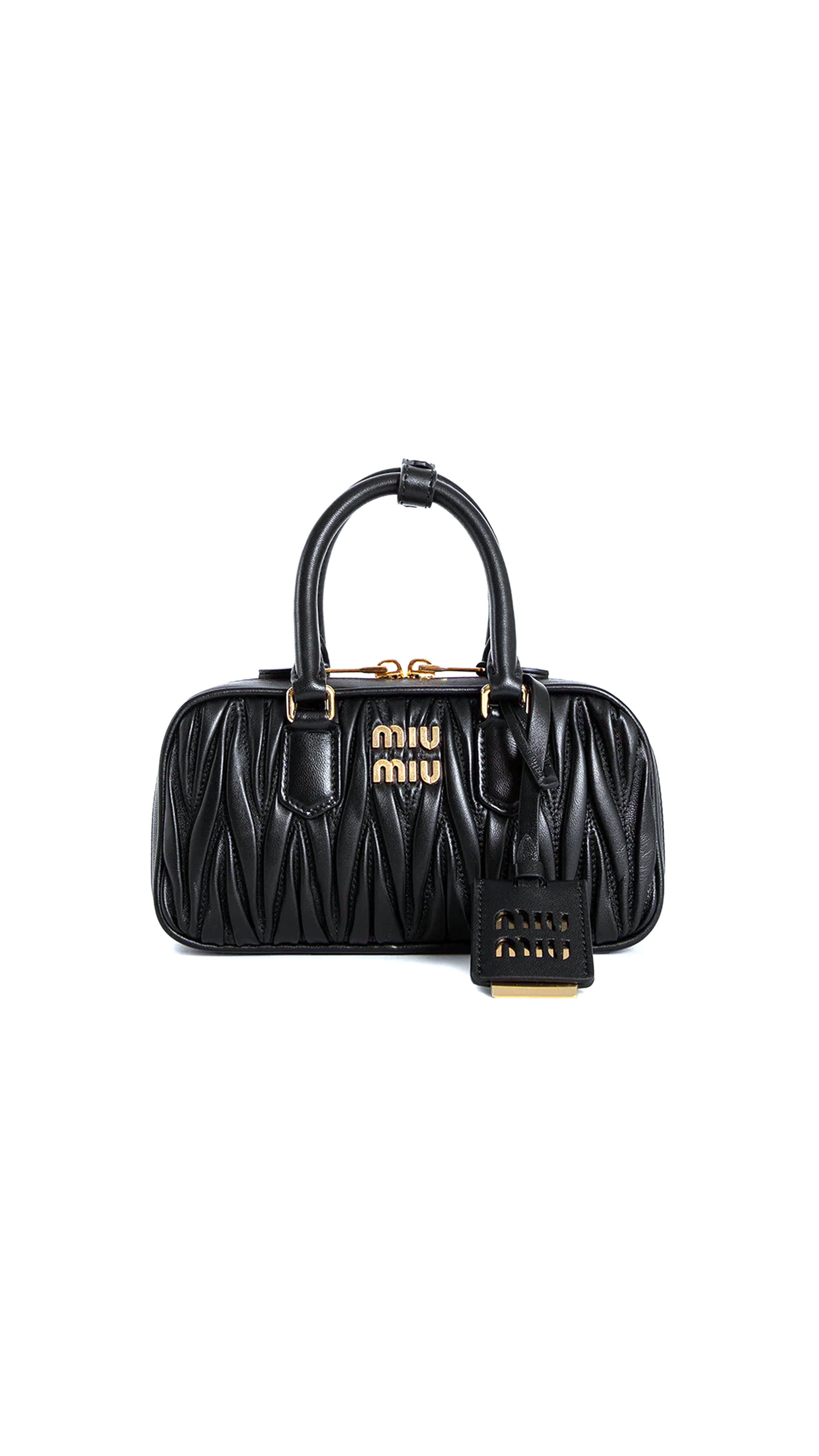 Arcadie Matelassé Nappa Leather Mini-Bag - Black