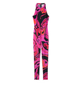 Orchidee Print Long Jumpsuit