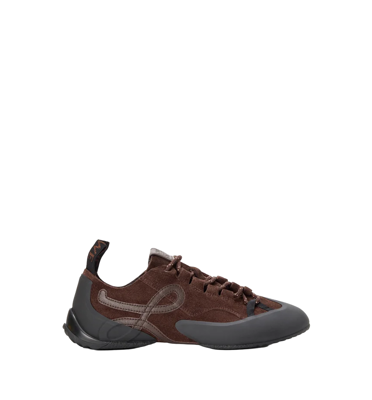 Grip sneaker in calfskin suede