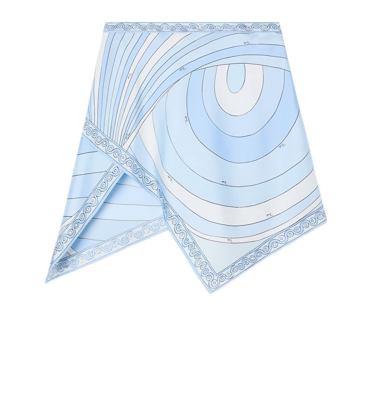 Iride Print Silk Scarf Skirt
