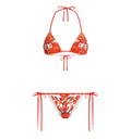 Majolica-print bikini