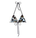 Occhi Print Triangle Bikini Top