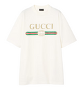 Cotton jersey and silk T-shirt with print