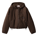 Cropped ripstop down jacket