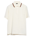 Cotton jersey piquet polo shirt