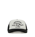 Two-tone mesh and canvas baseball cap