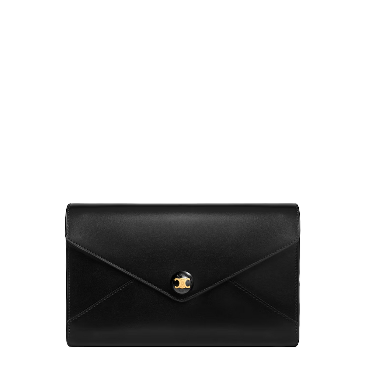 Envelope Wallet On Chain In Shiny Calfskin