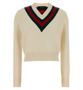 Fine Knit Wool Sweater With Web