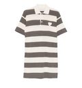 Striped Heart Appliqué Dress
