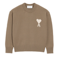 Beige Wool And Cotton Crewneck Ami De Coeur Sweater
