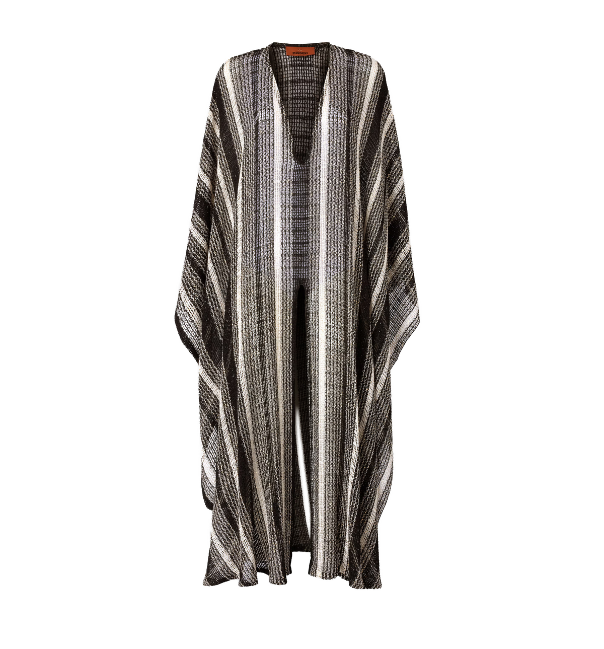 Long mesh caftan cover-up