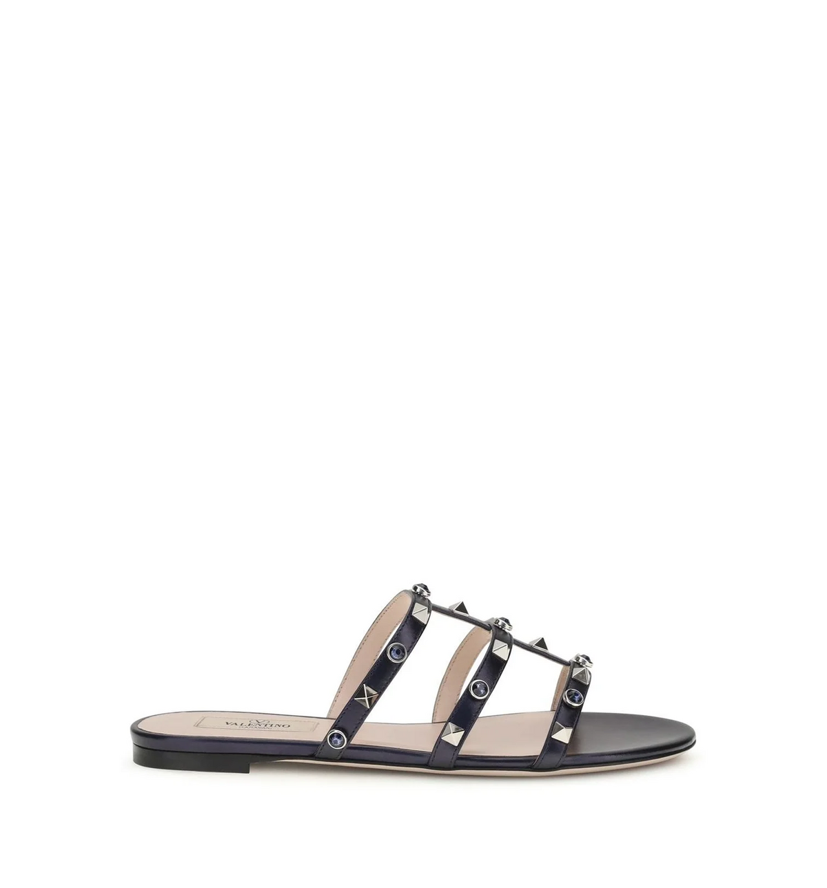 Rockstud Cabochon Flat Sandals