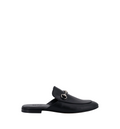Leather loafers with metal Horsebit