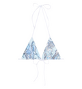 Orchidee Print Triangle Bikini Top