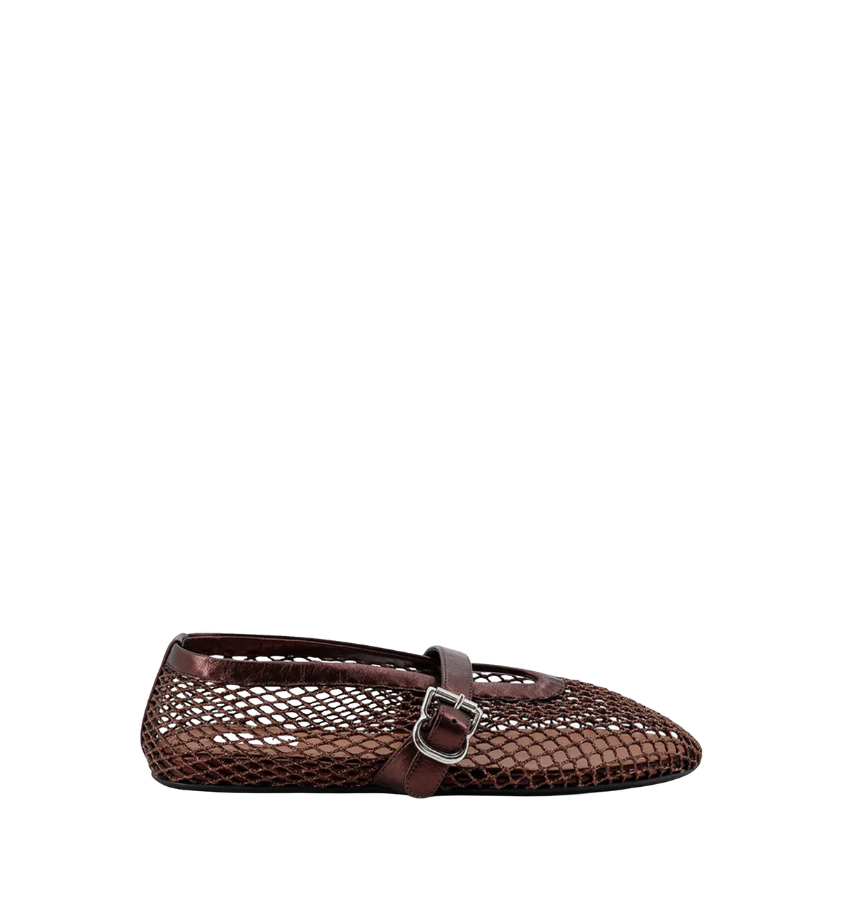 Ballet Flats in mesh and leather