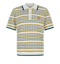 Embroidered cotton polo shirt