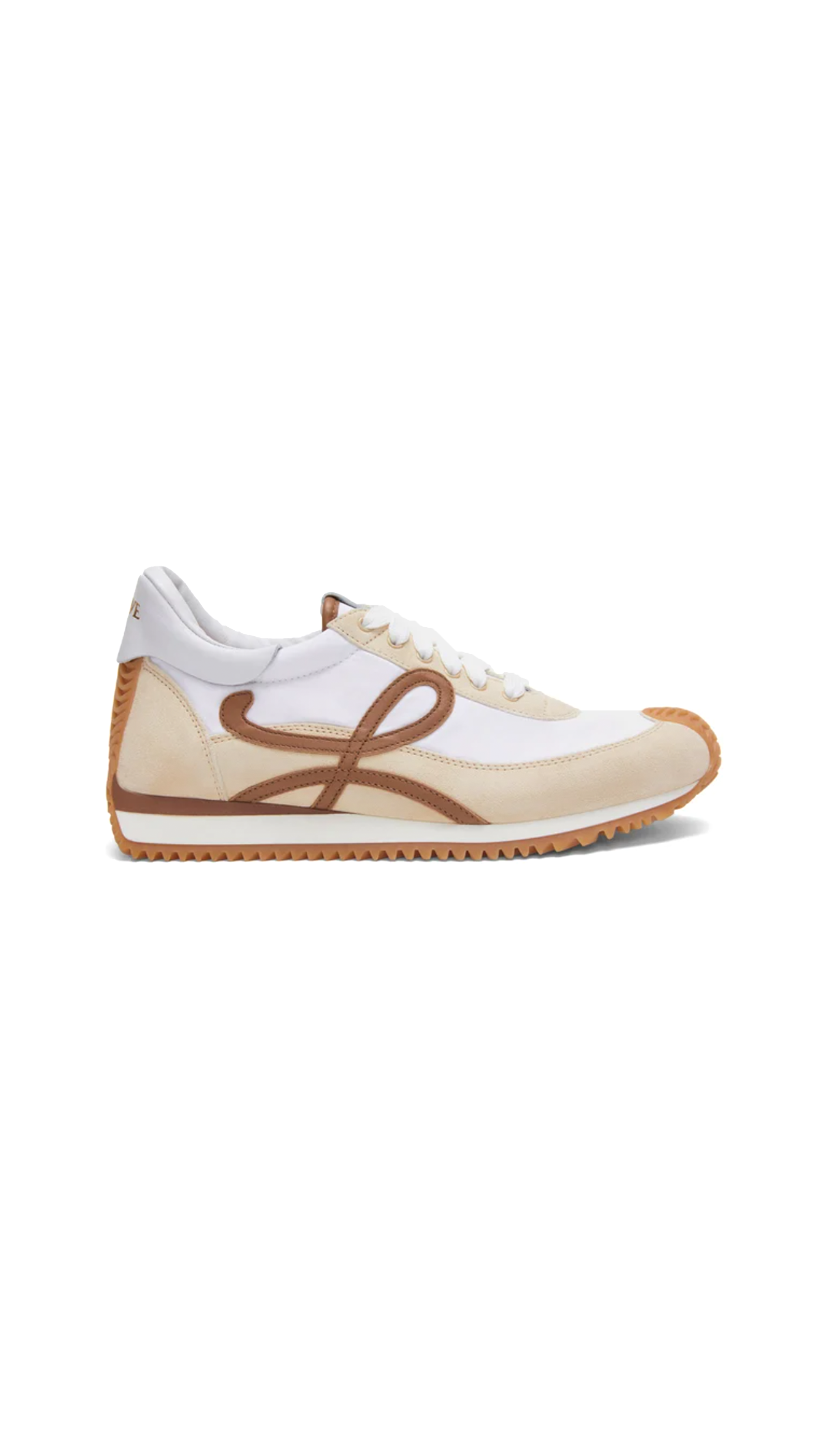 Flow Runner 2.0 in Nylon and Suede - Chocolate/Almost Optic