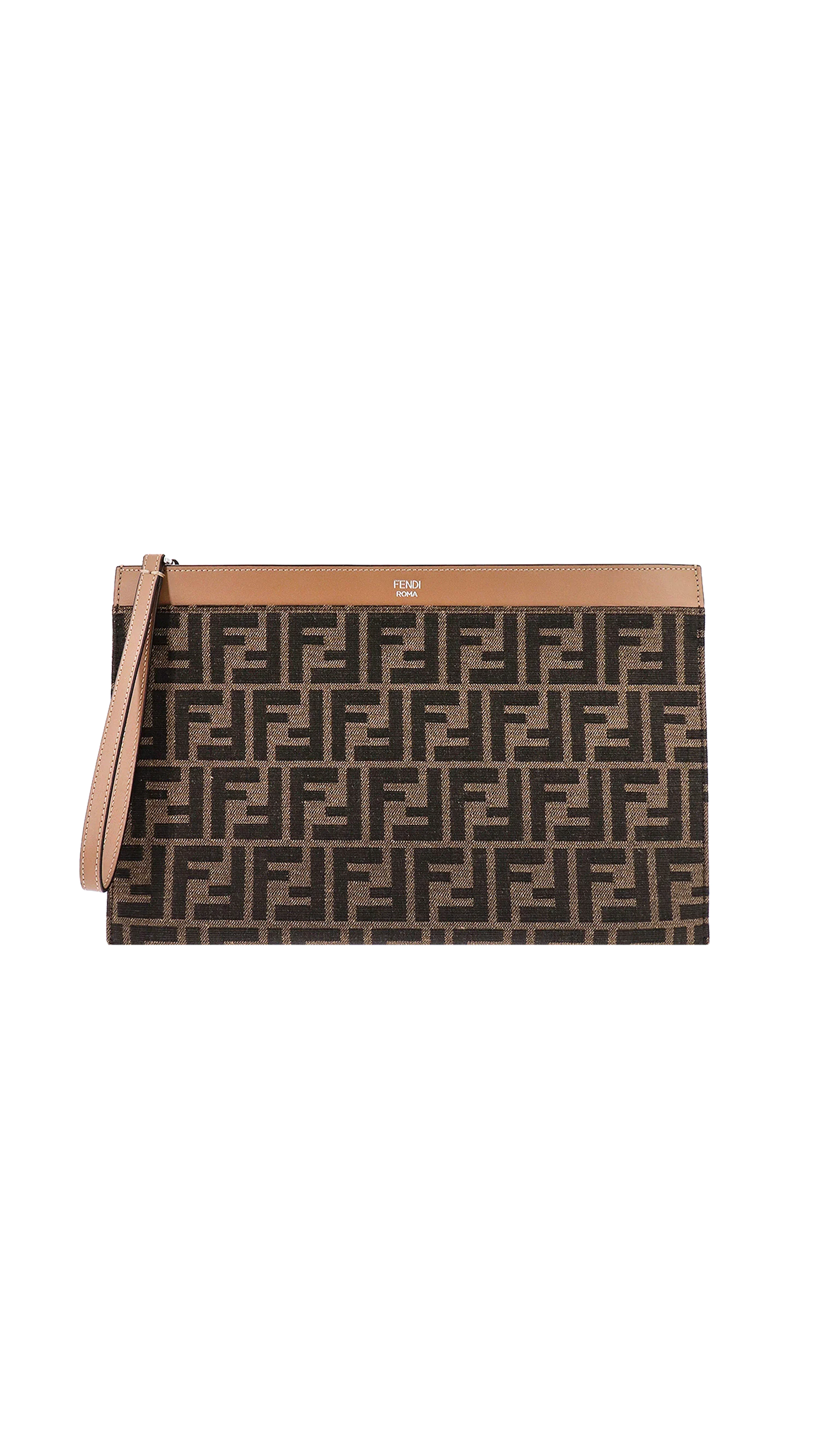 FF Medium Flat Pouch - Brown