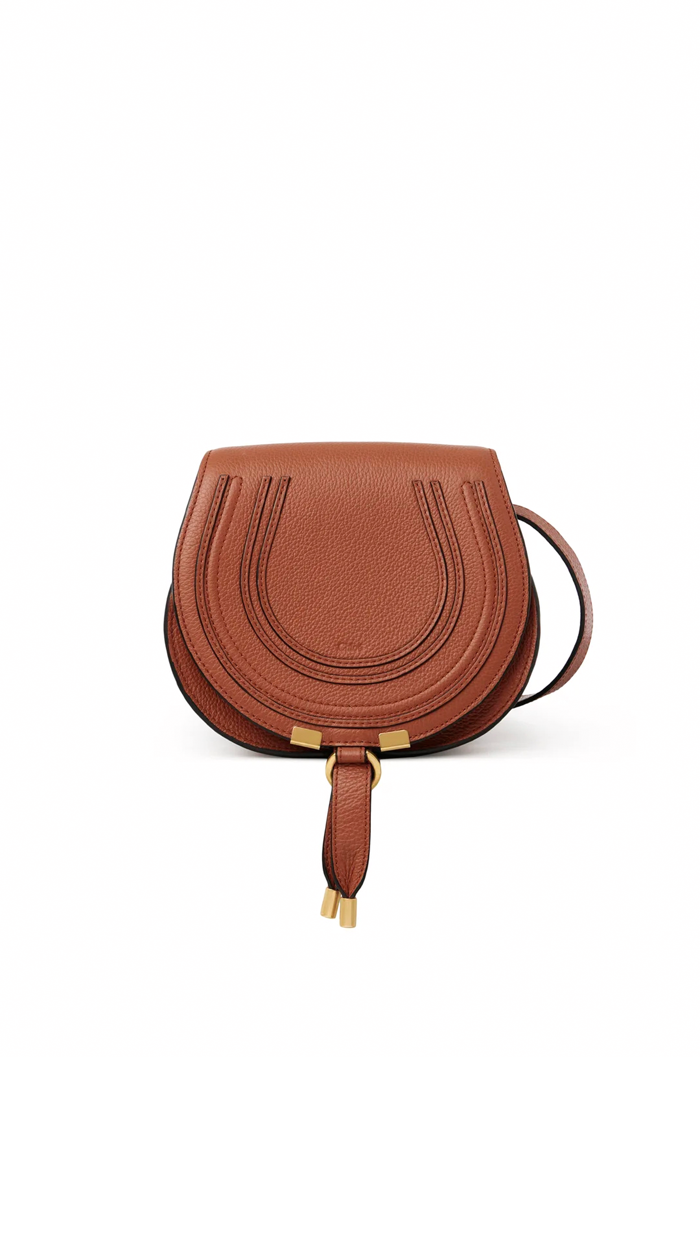 Marcie Small Saddle Bag - Tan