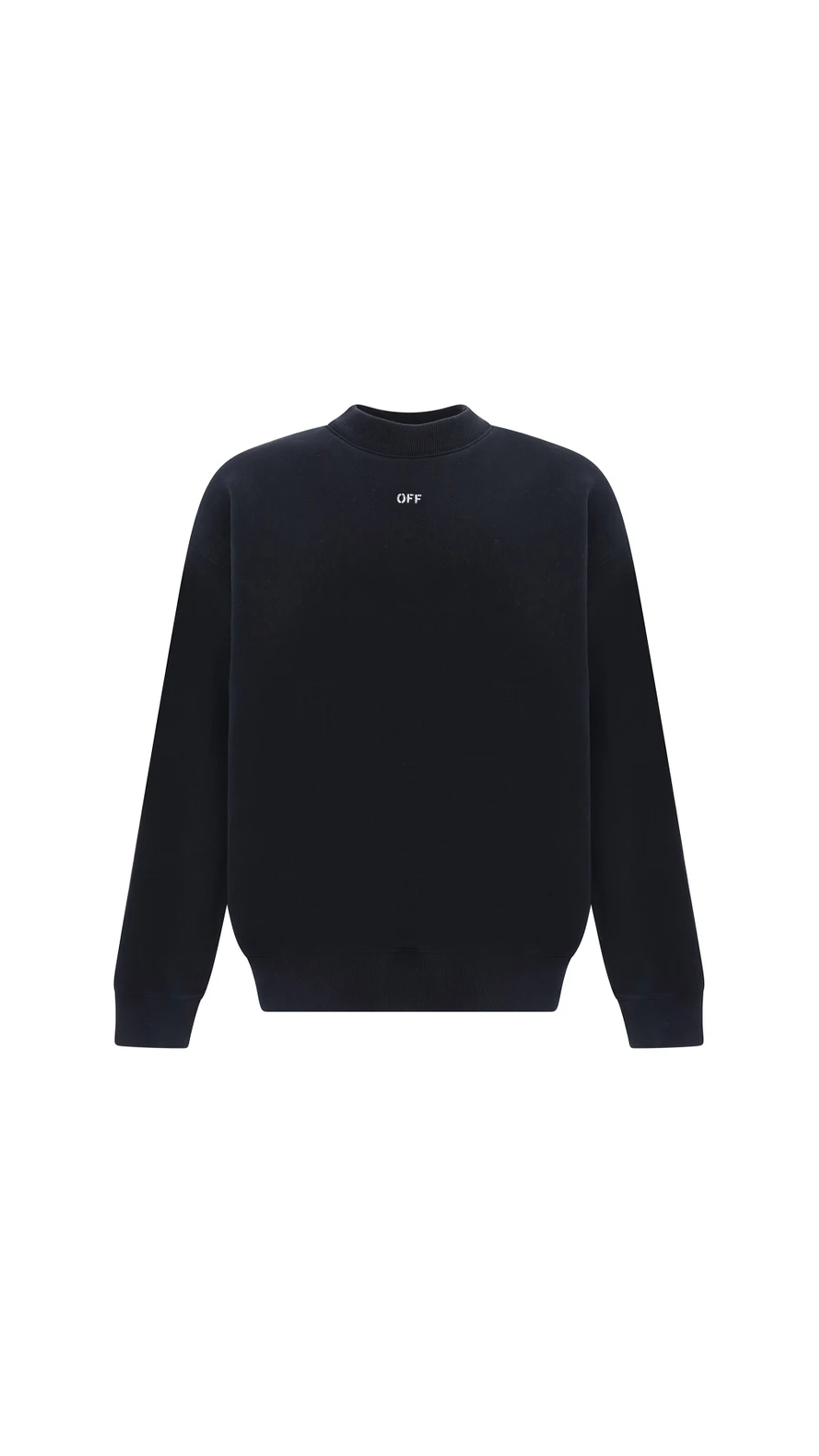 Off Stamp Boxy Fit Sweatshirt - Black